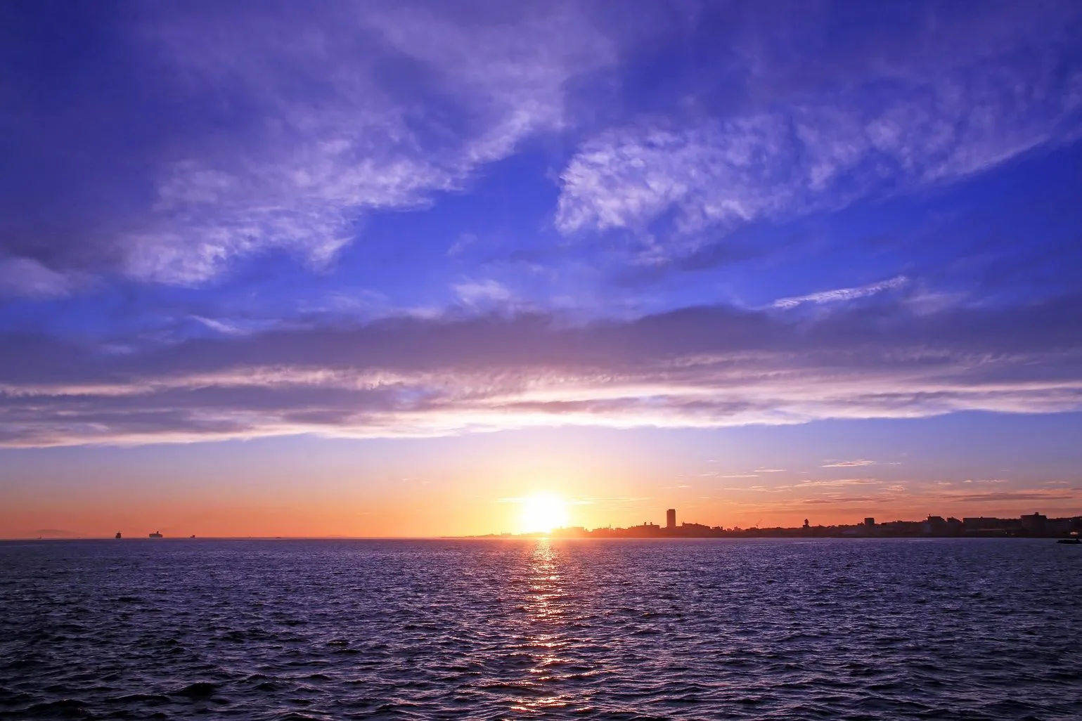 明石海峡の夕景 No.0000