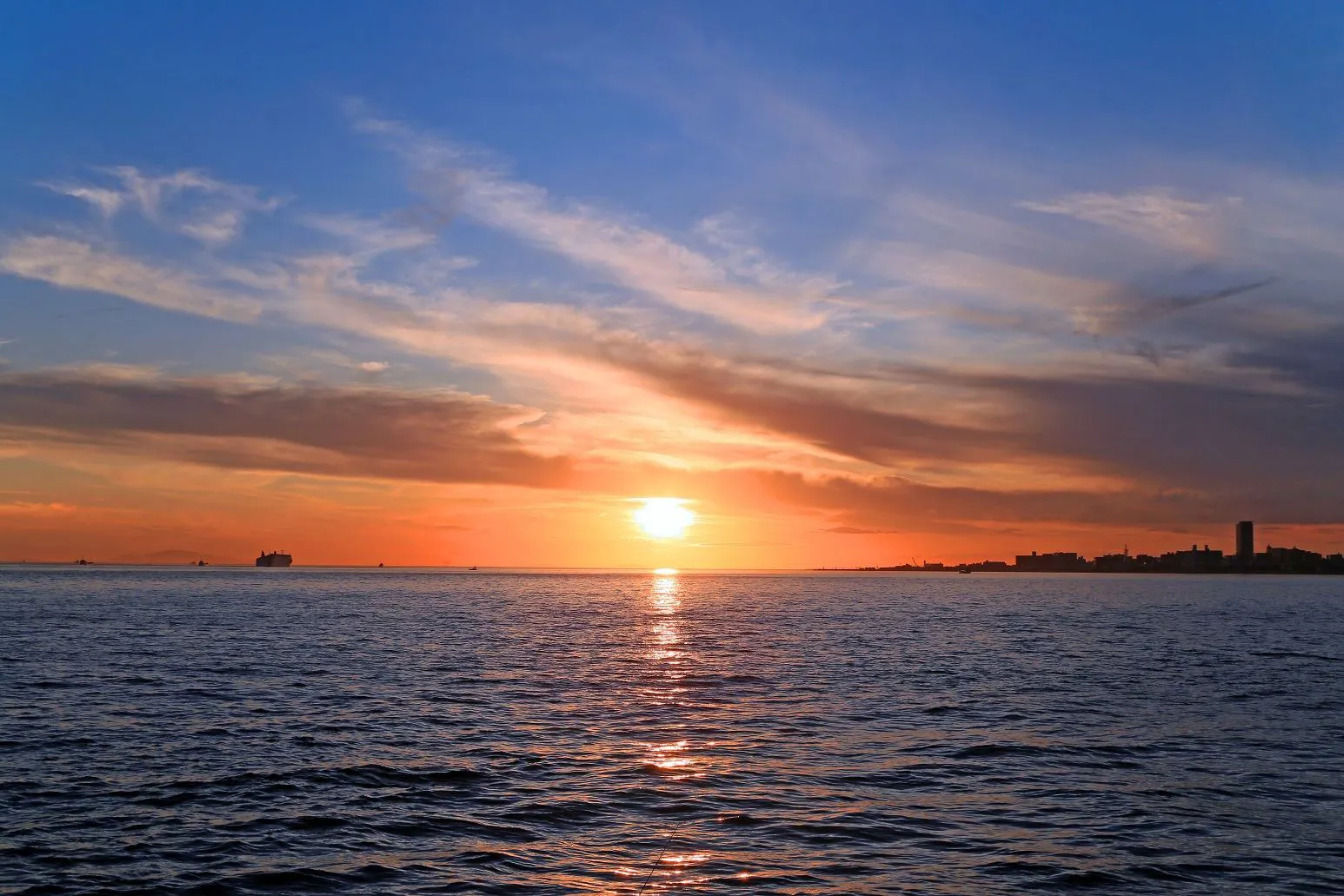 明石海峡の夕景 No.0000