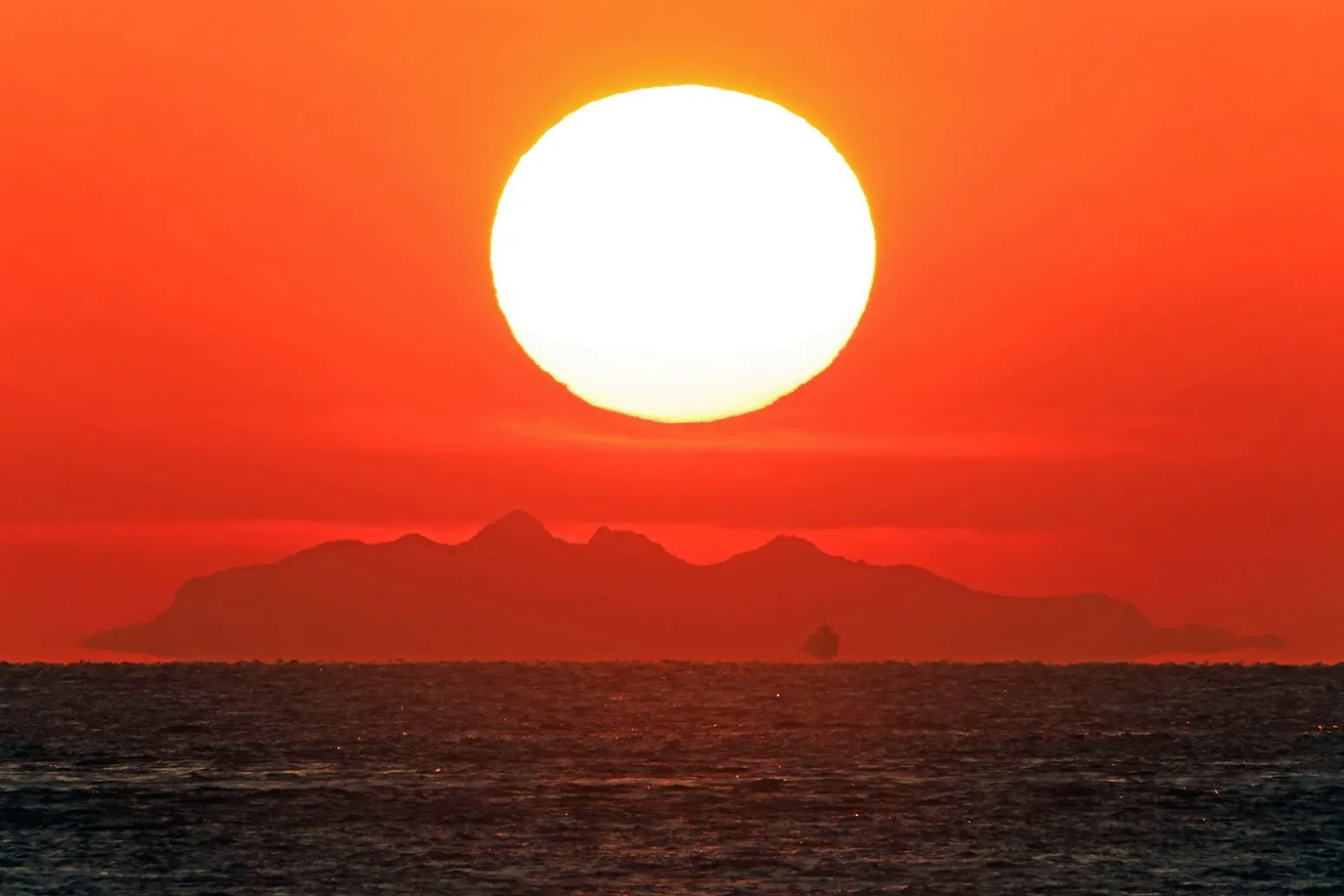 夕陽と小豆島 No.0000