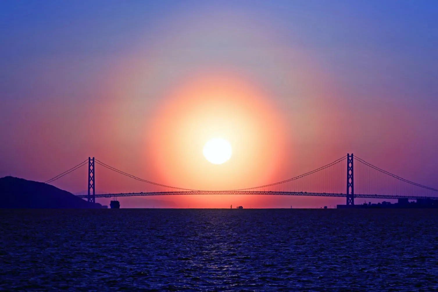 花粉光環の夕陽 No.0000