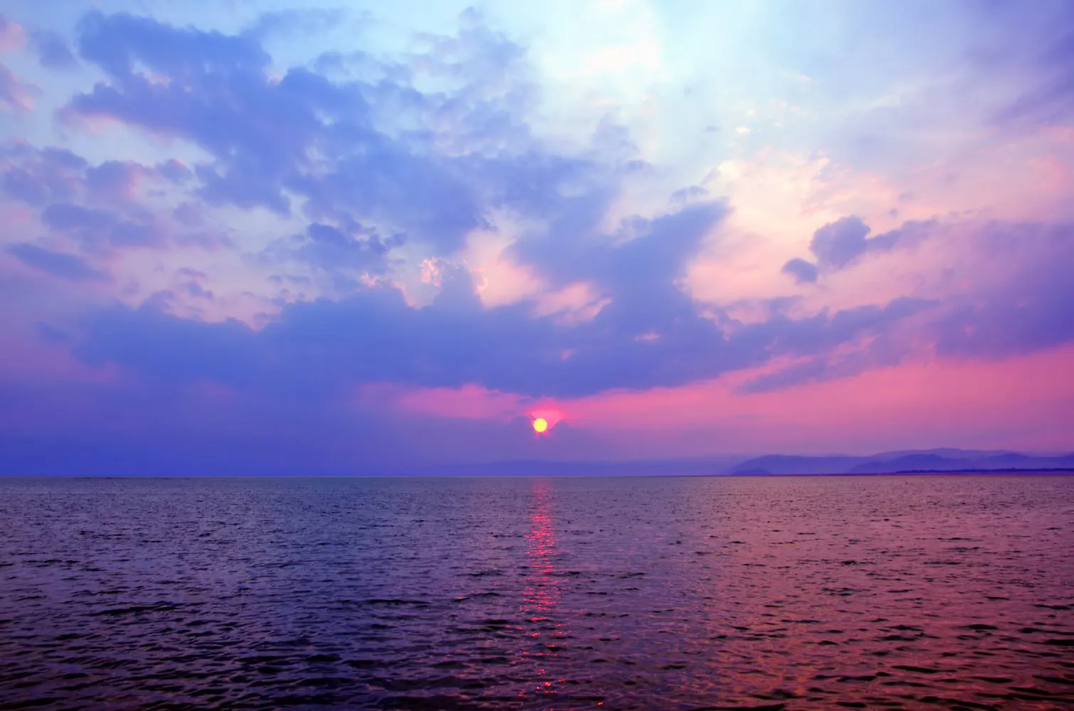 琵琶湖の夕景 No.0000