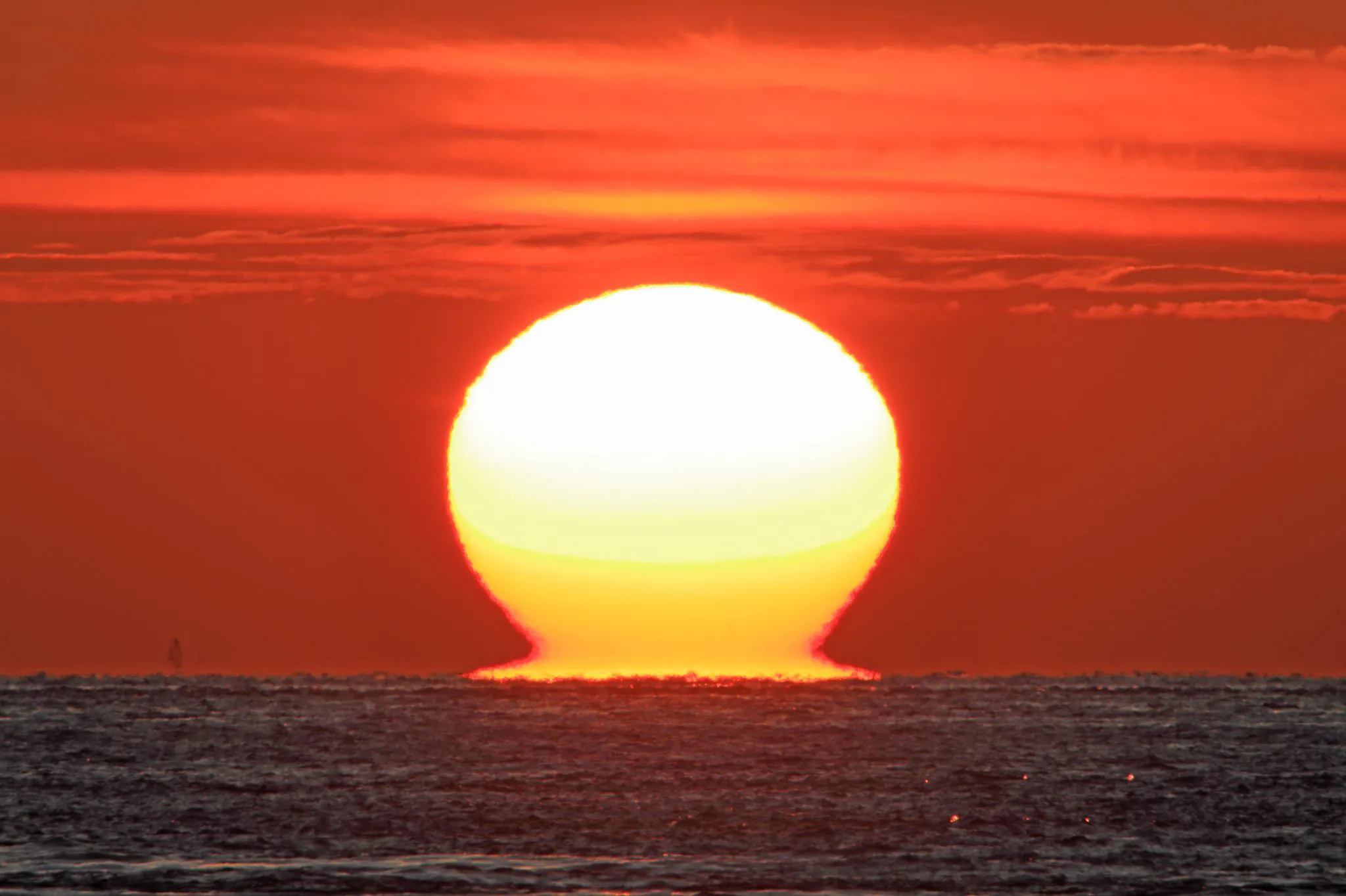 今シーズン初のダルマ夕日 No.0000