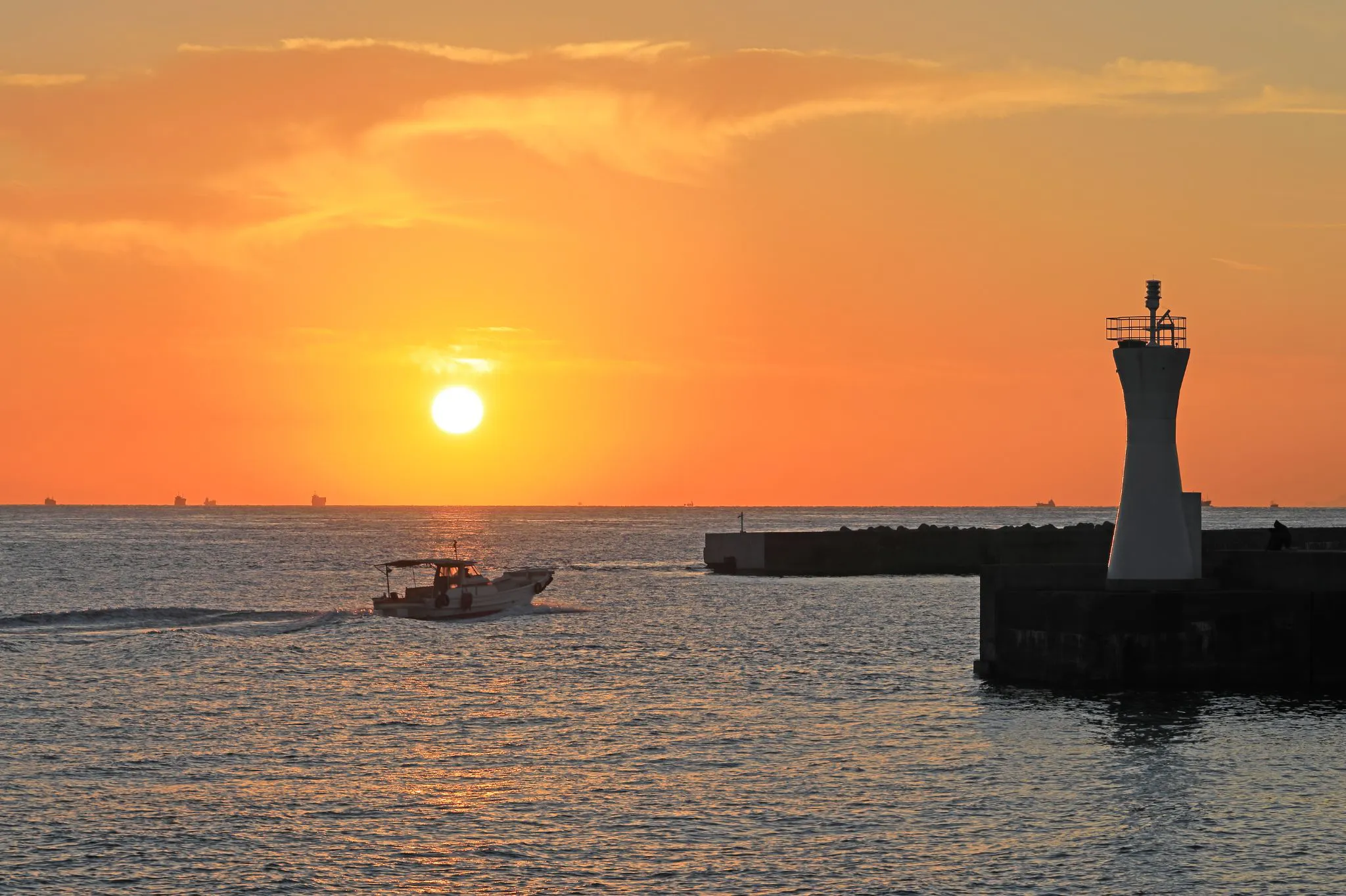 明石港の夕景 No.0000
