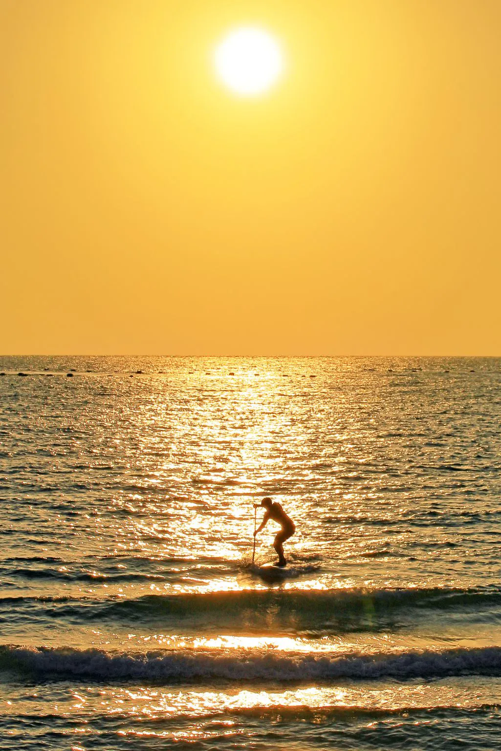 夕陽とSUP No.0000