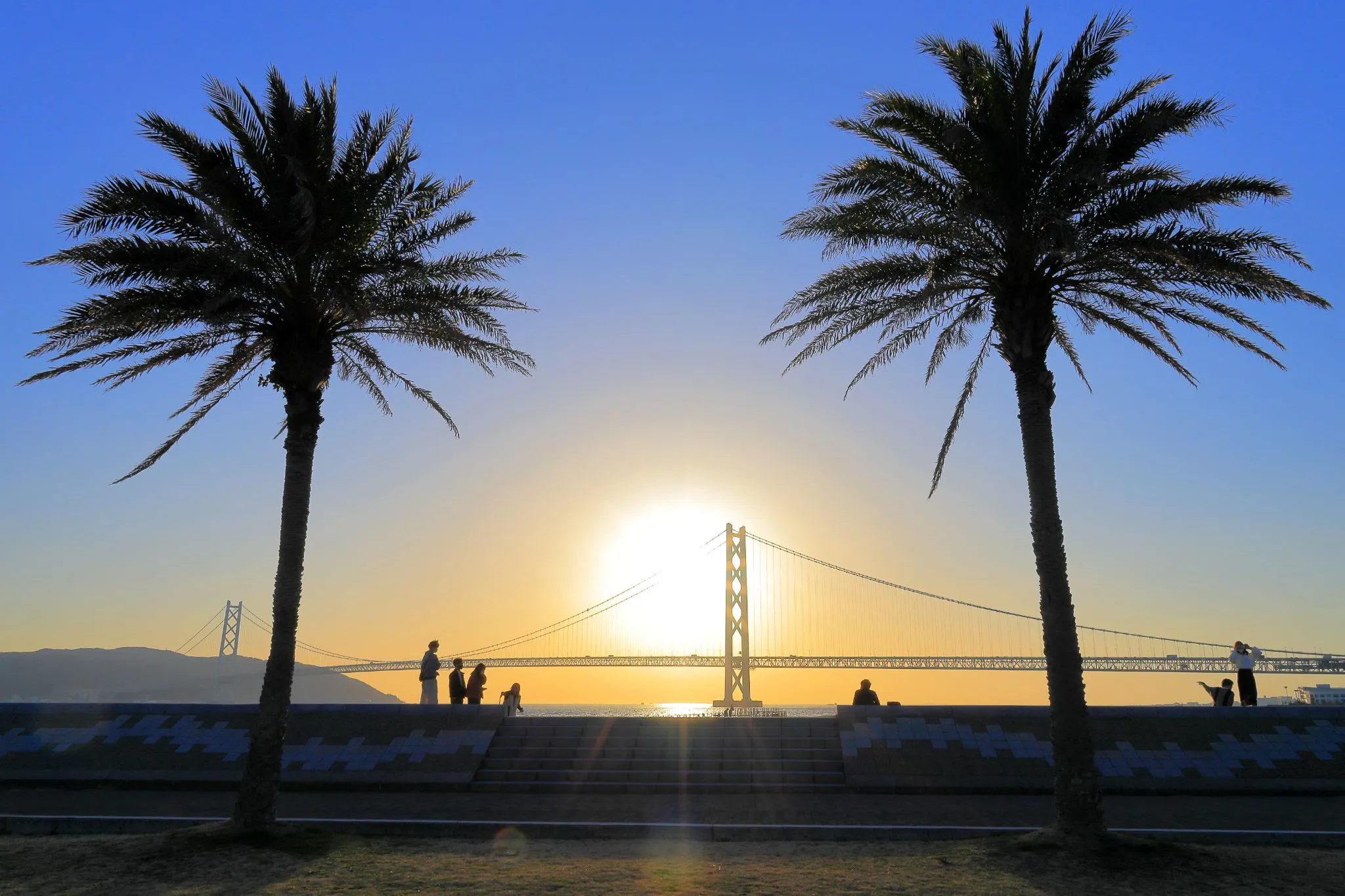 明石海峡の夕景 No.0000