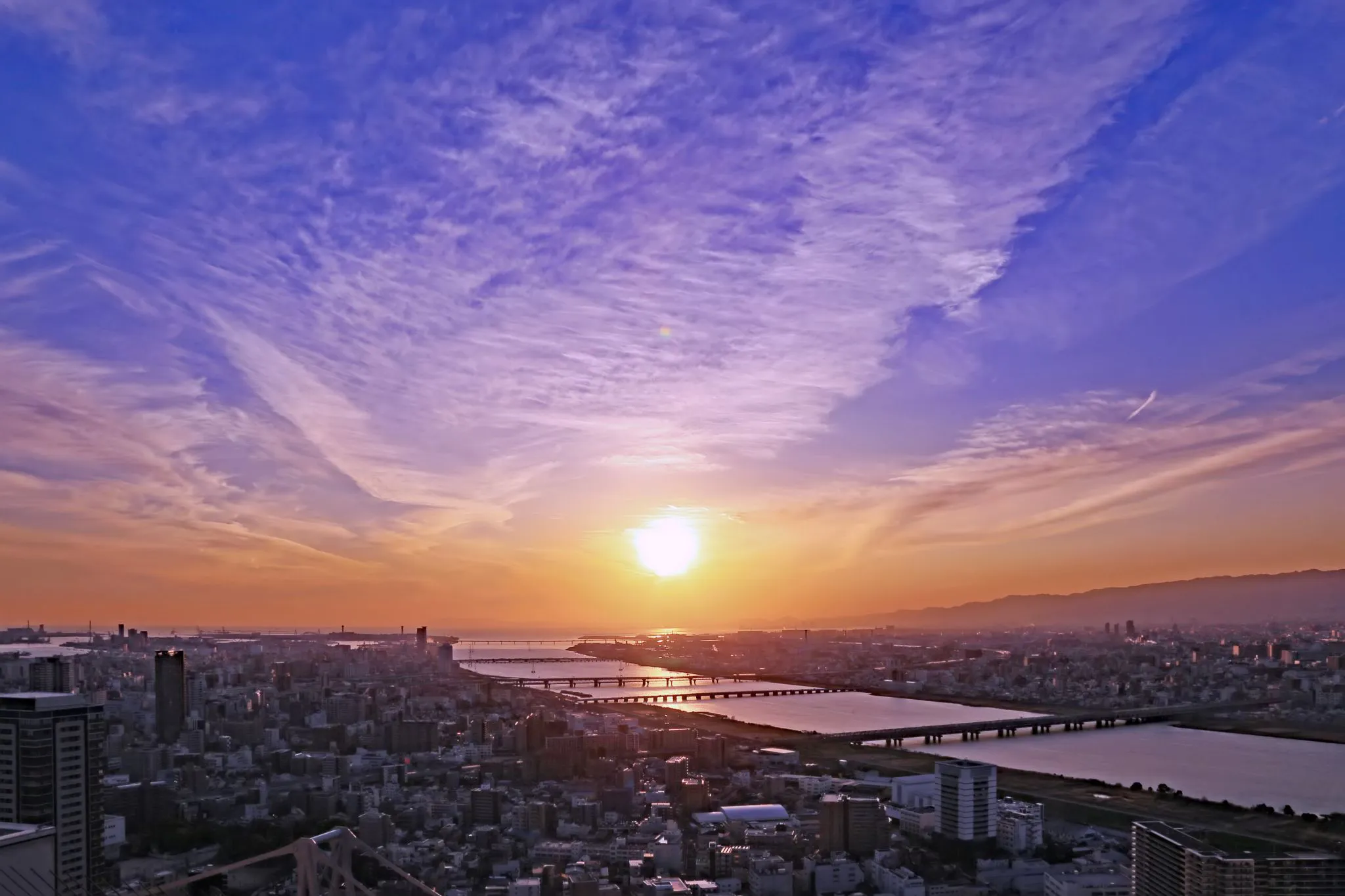 ドラマチックな夕景 No.0000
