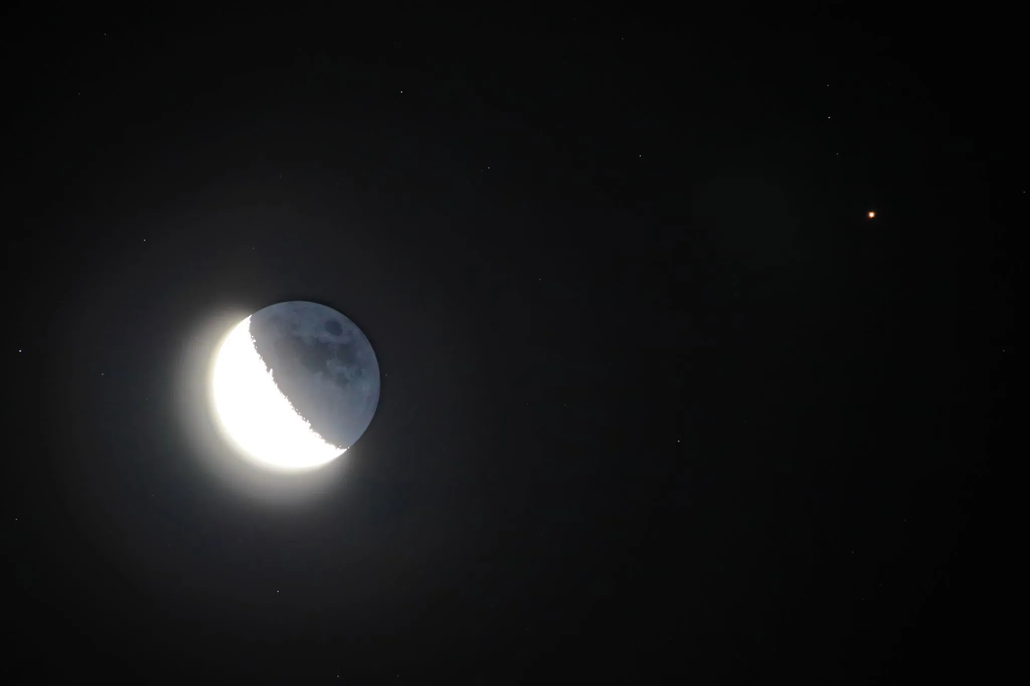 月と火星のランデブー No.0000
