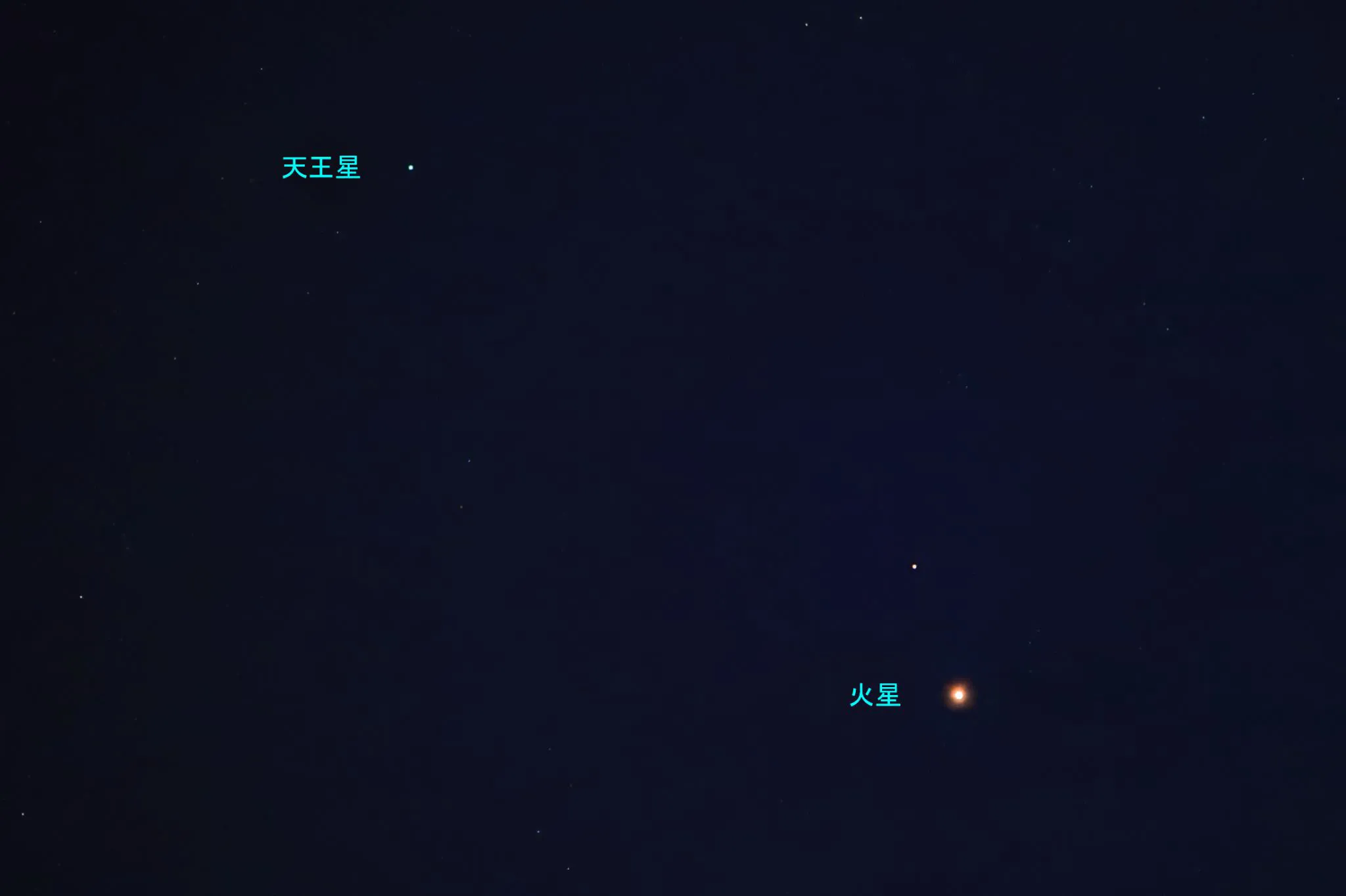 火星と天王星のランデブー No.0000