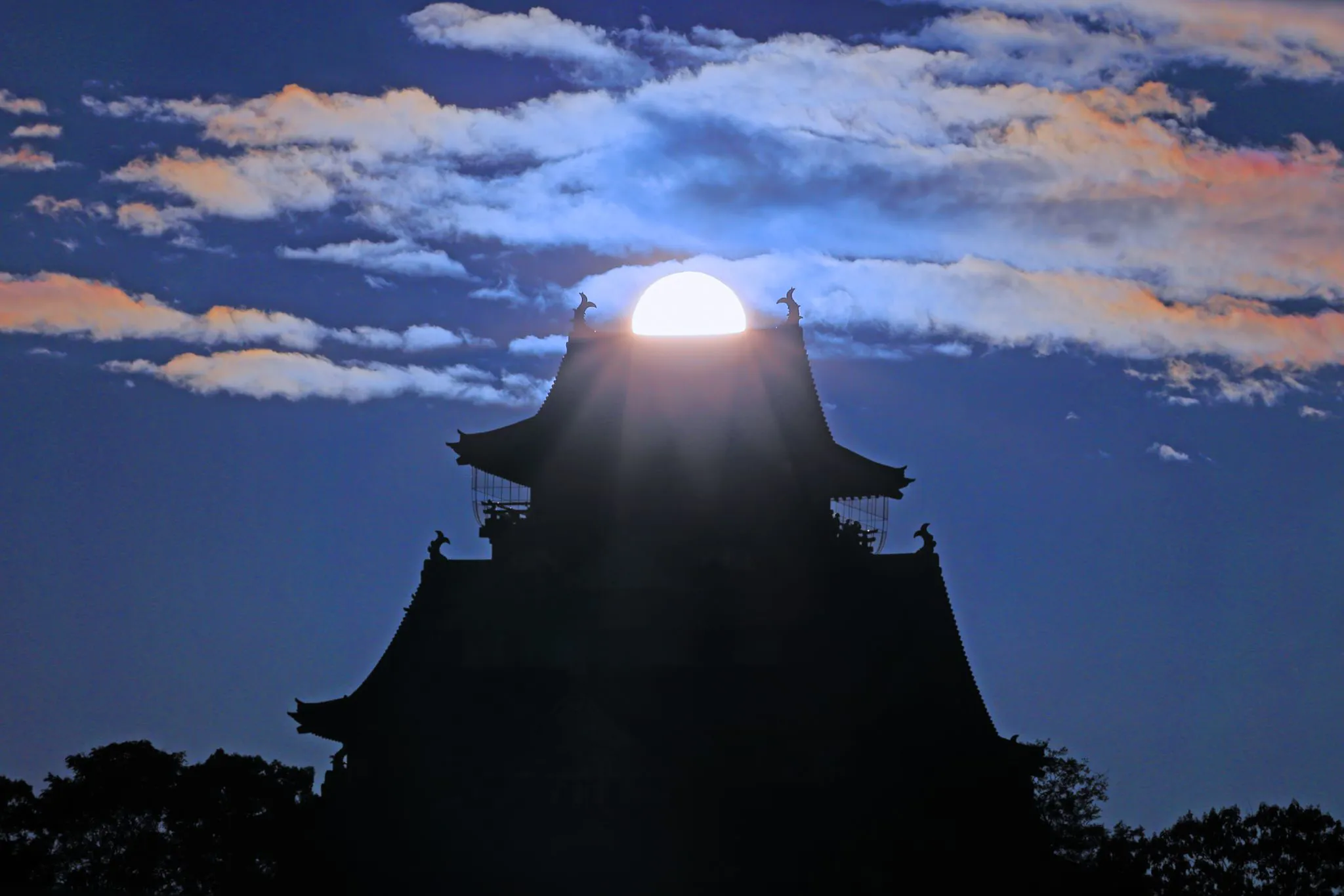落日の大阪城 No.0000