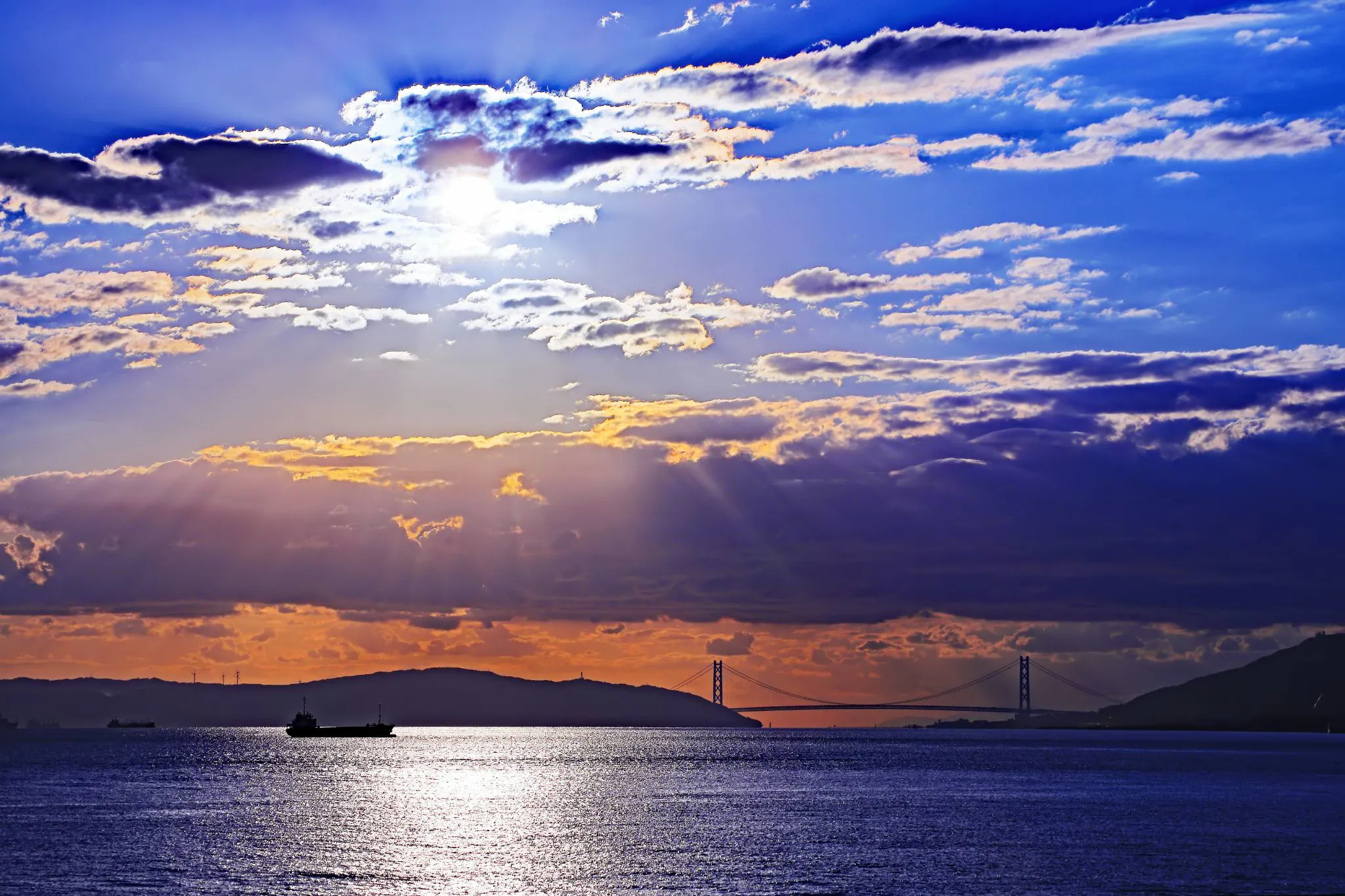 ポートアイランドからの夕景 No.0000