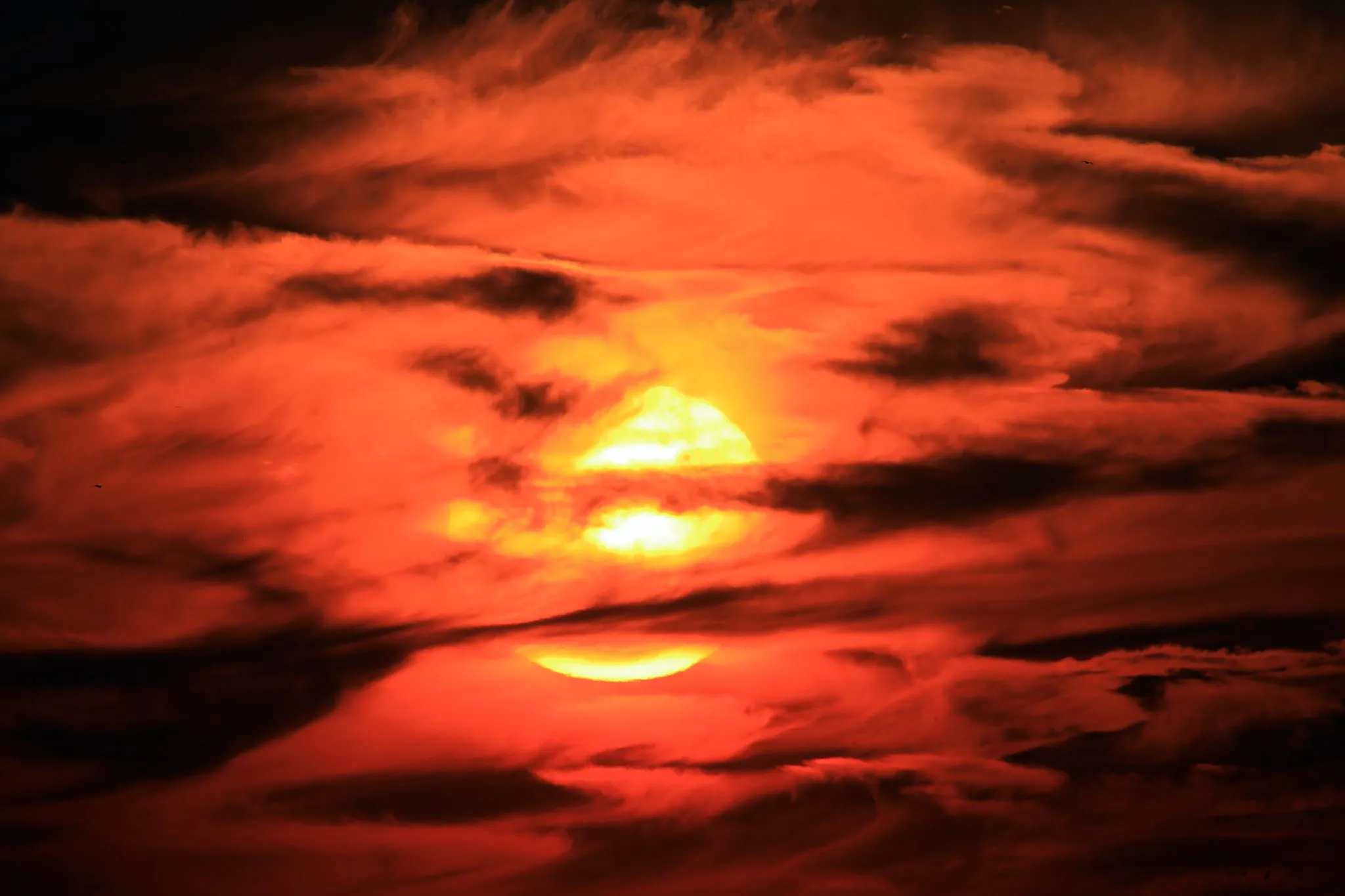 地獄の業火のような夕陽 No.0000