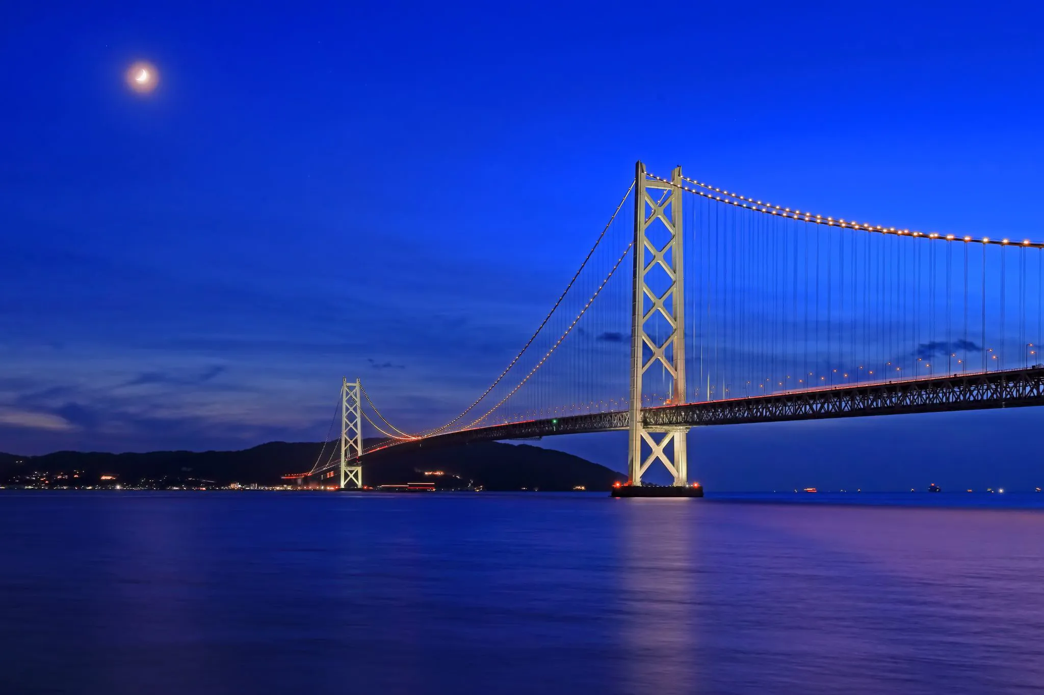 夕暮れの明石海峡 No.0000