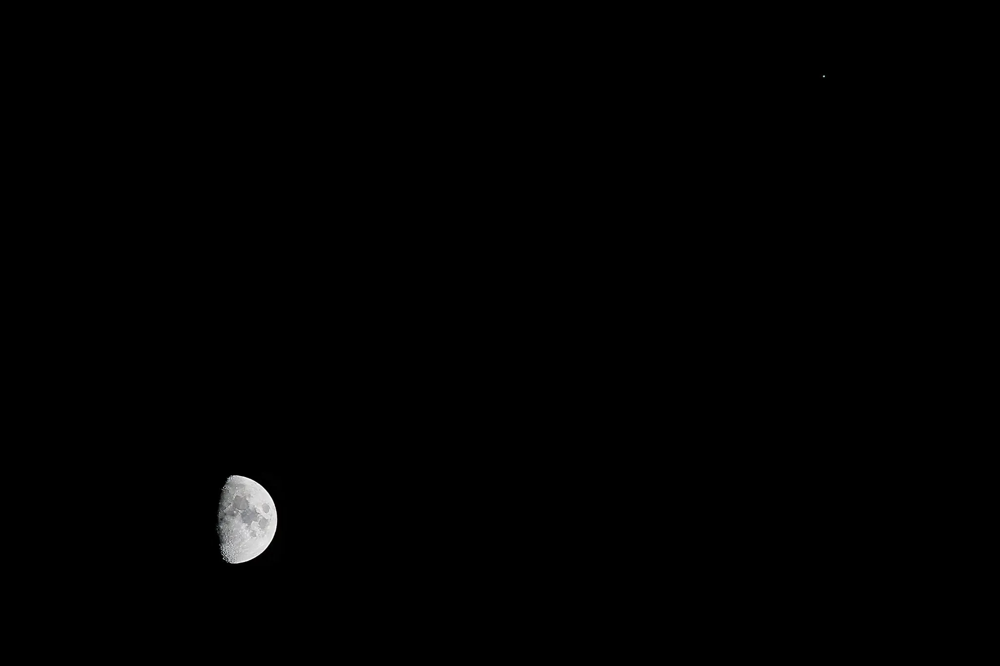 月と木星のランデブー No.0000