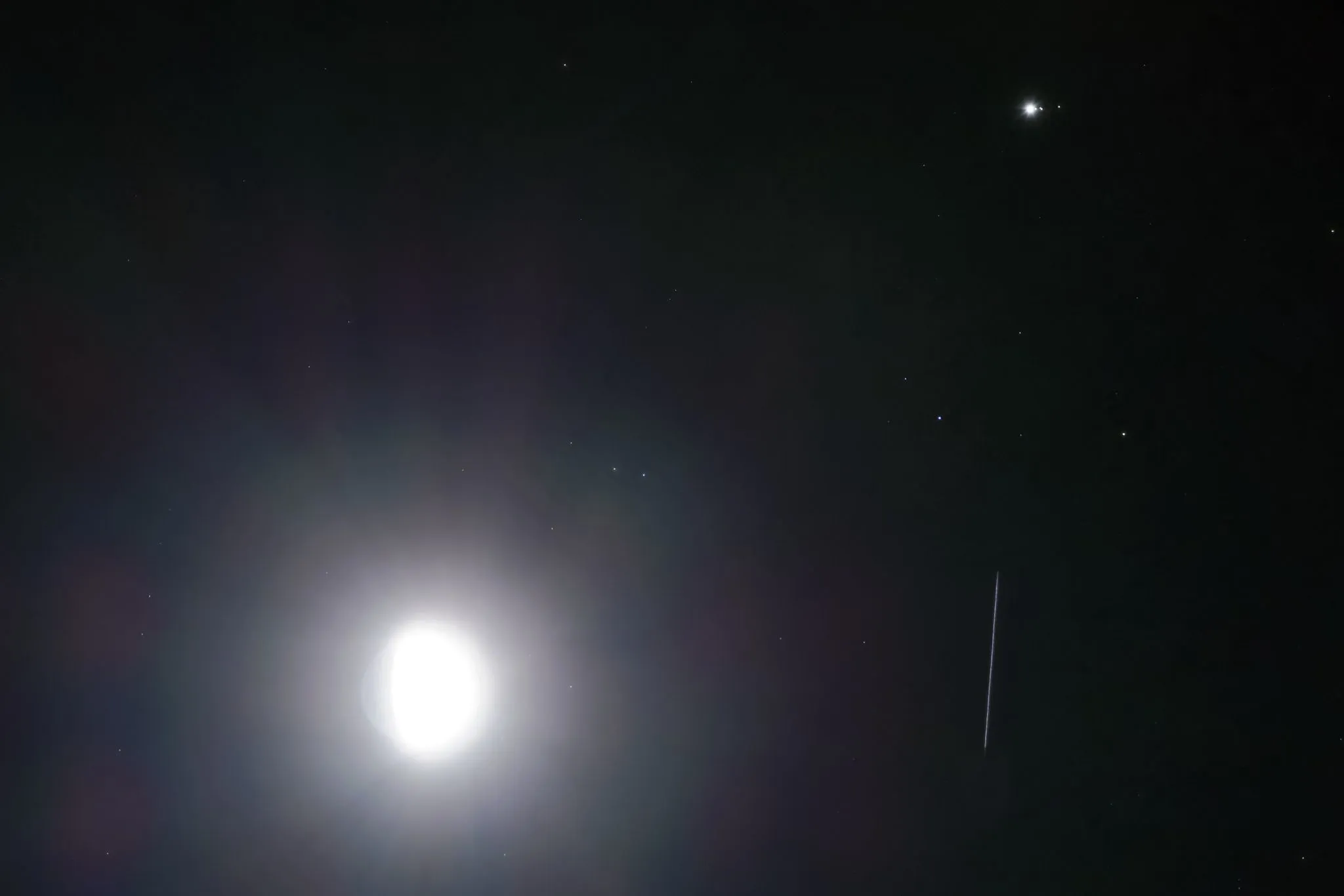 月と木星のランデブー No.0001