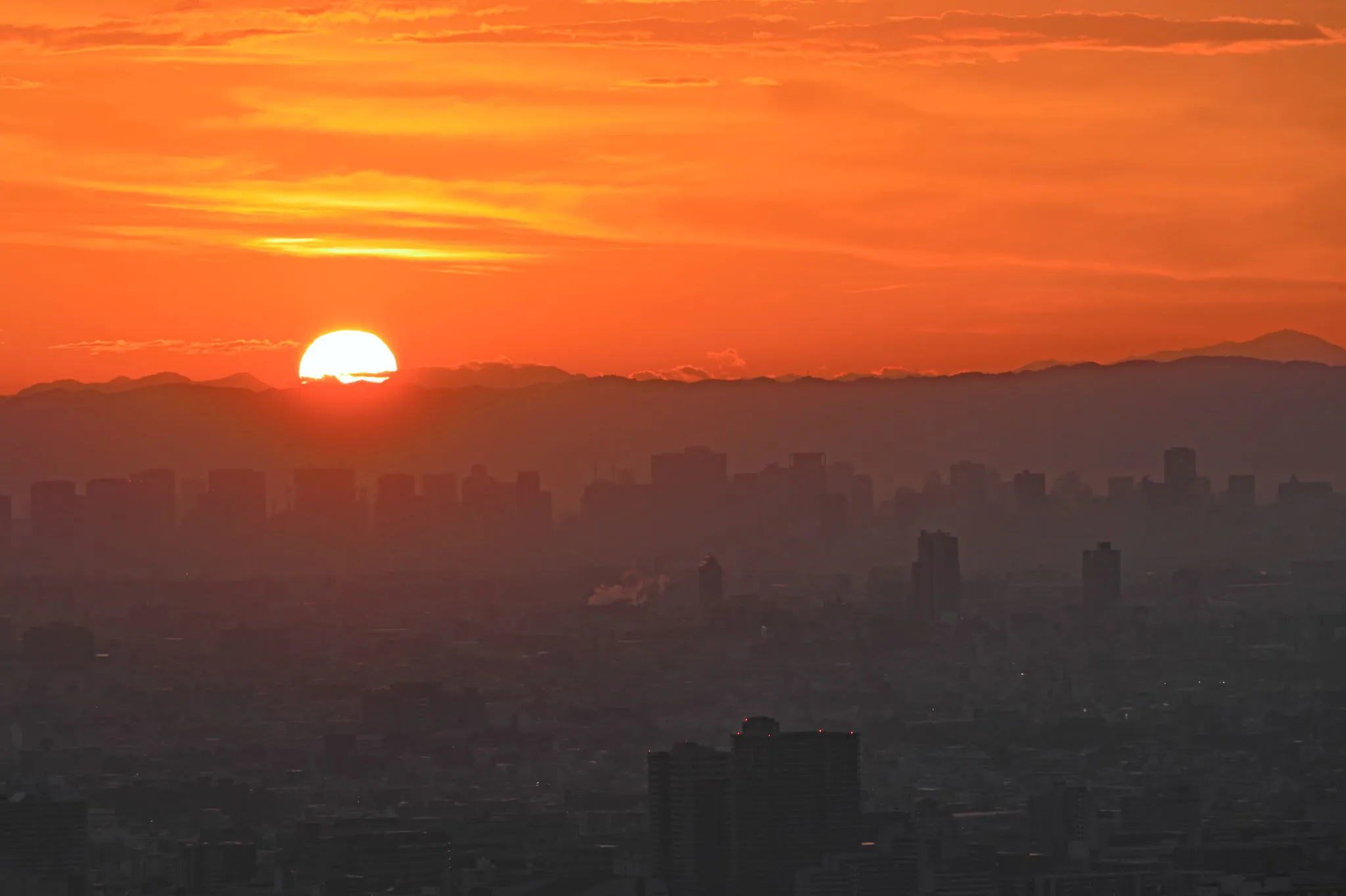 都市の日の出 No.0000