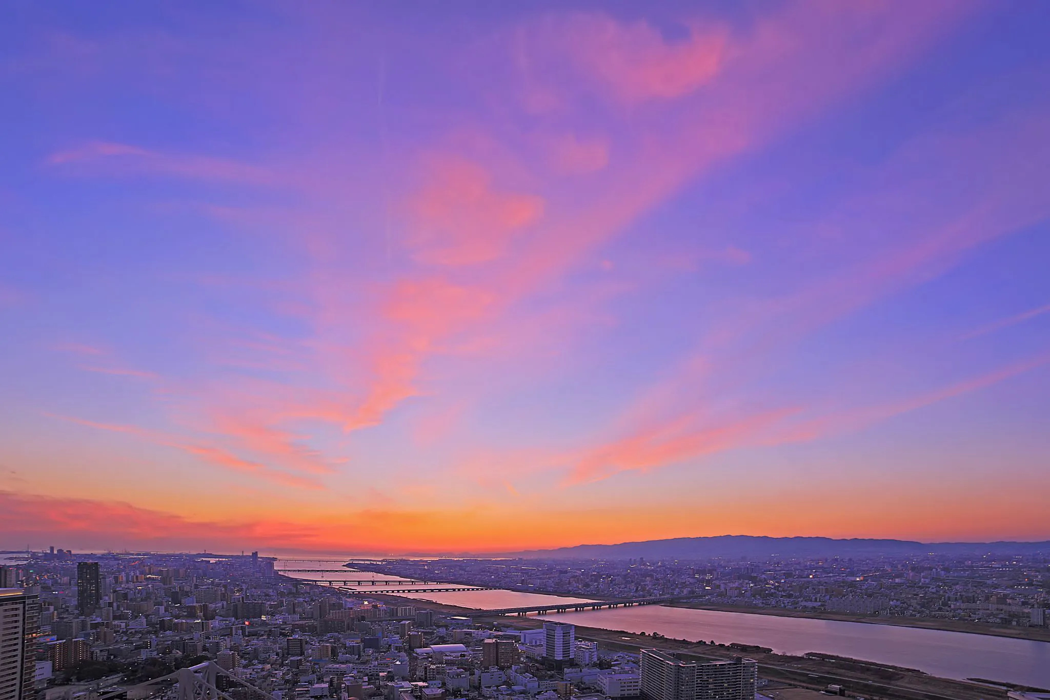都会の夕空 No.0000