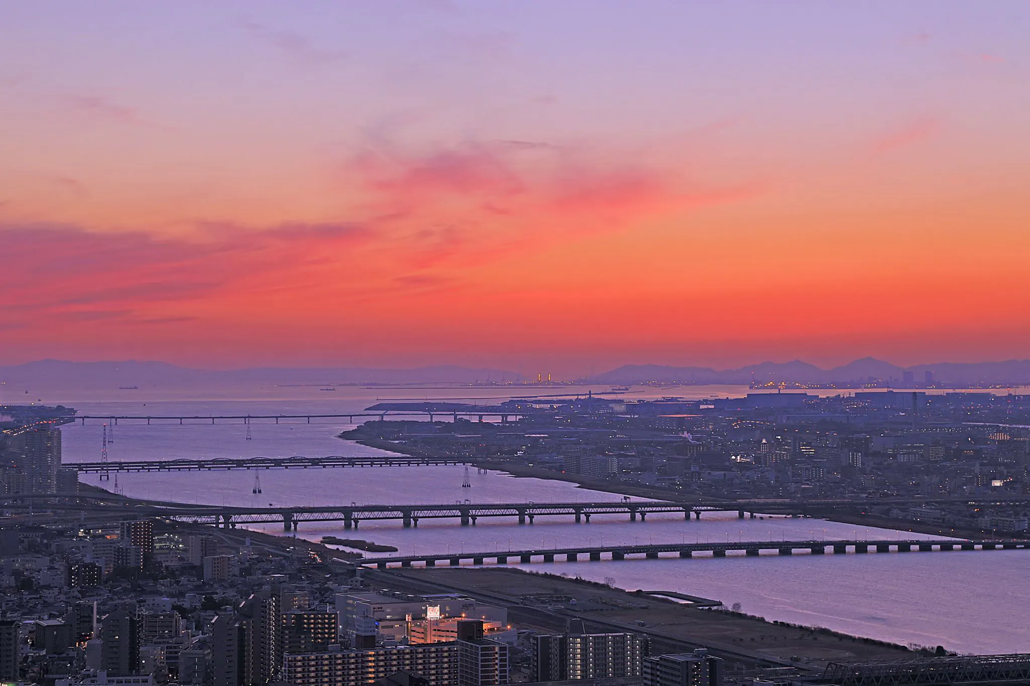 河口の夕景 No.0000