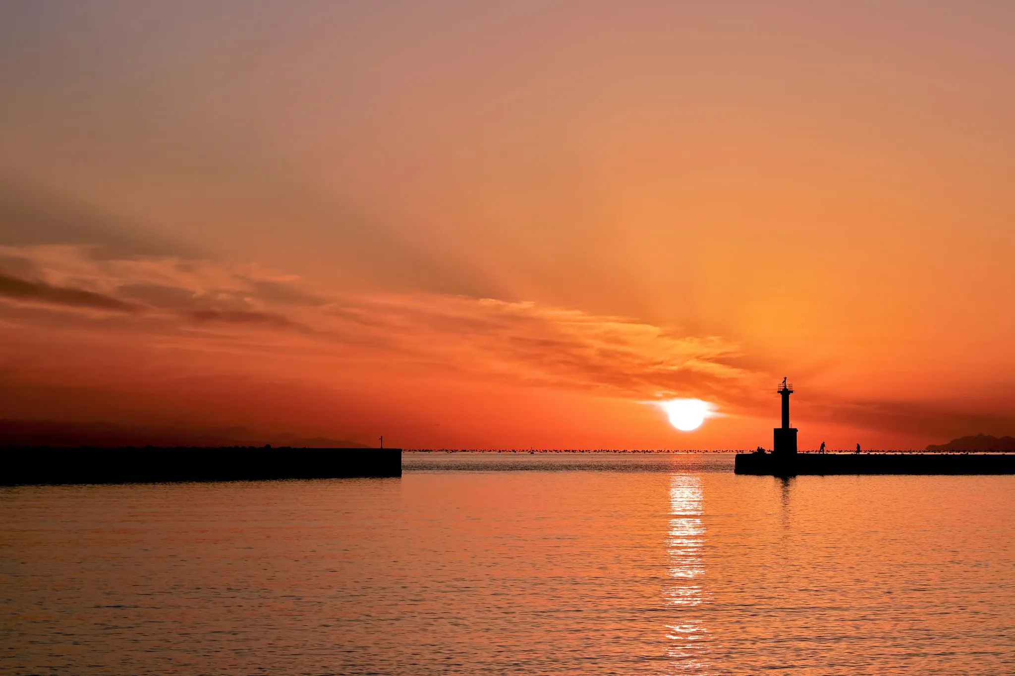 江井ヶ島の夕景 No.0000