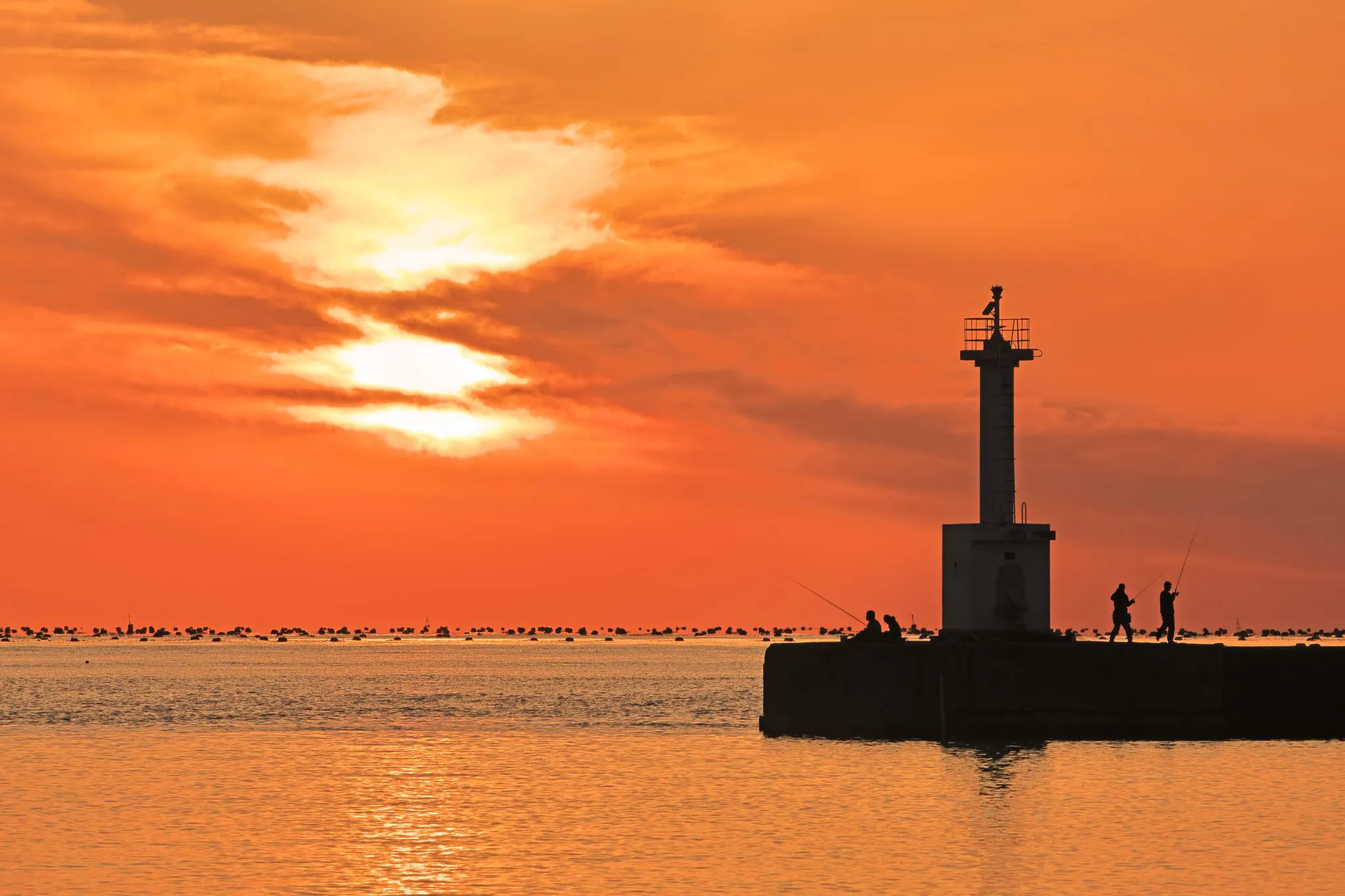 江井ヶ島の夕景 No.0000