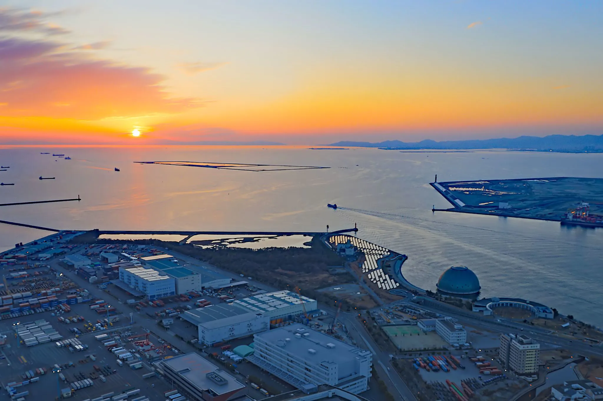 大阪湾の夕景 No.0000
