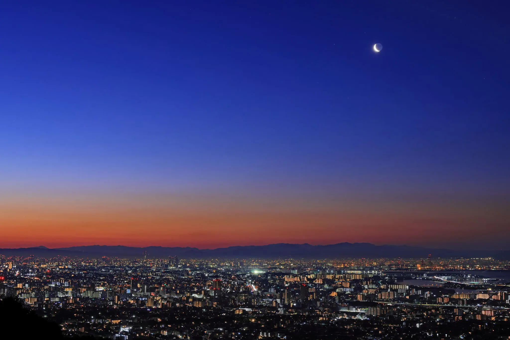夜明けの月 No.0000