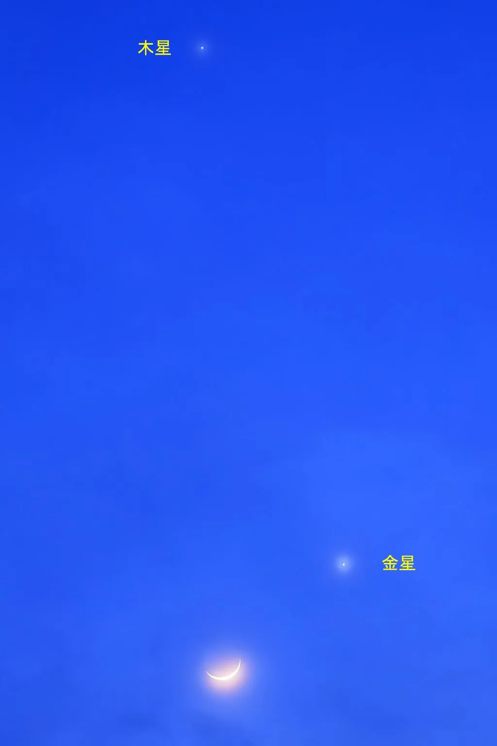 朧月と2惑星 No.0000