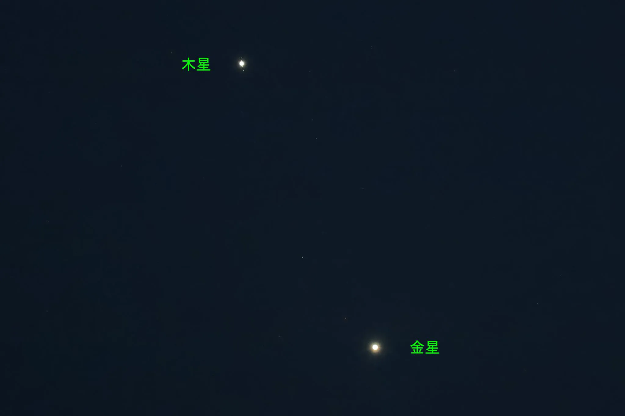 明石海峡大橋と金星＆木星 No.0002