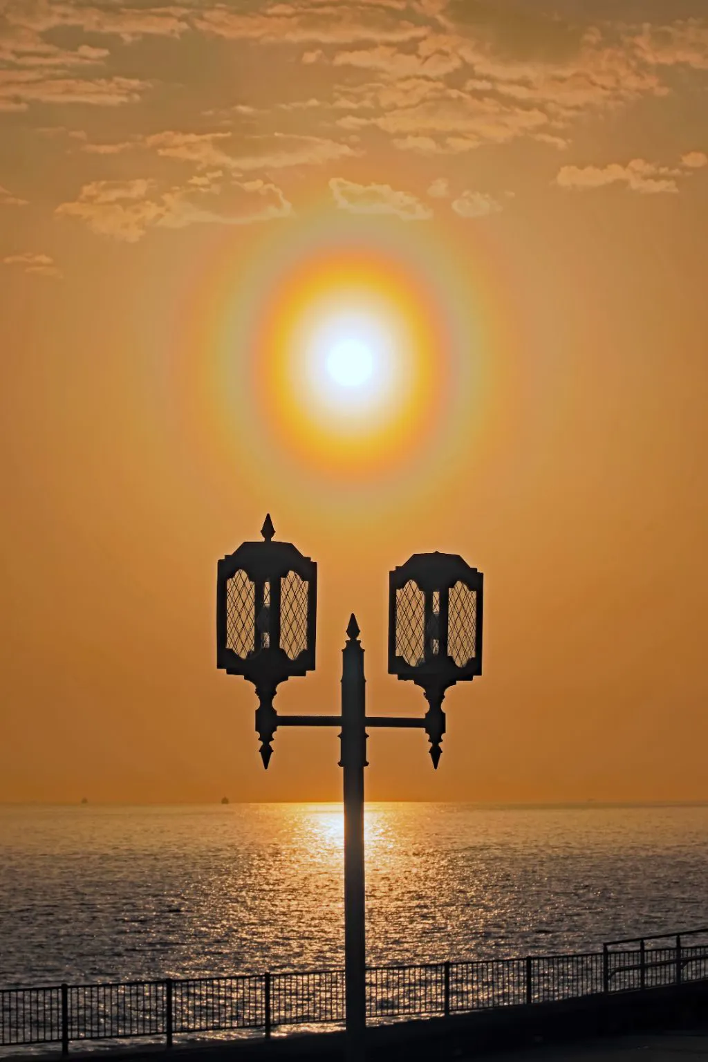 花粉光環の夕日 No.0000