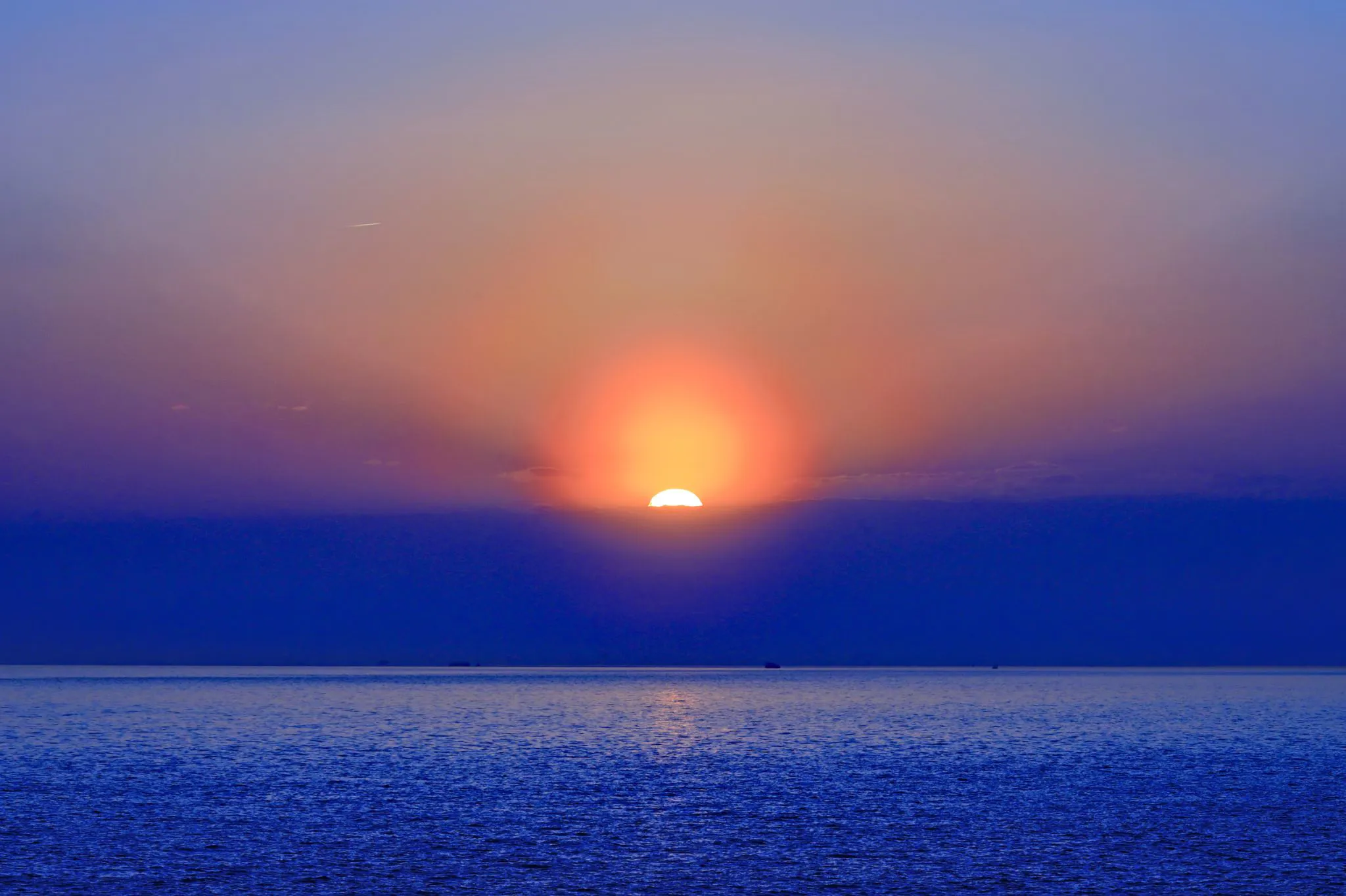 播磨灘に沈む夕陽 No.0000