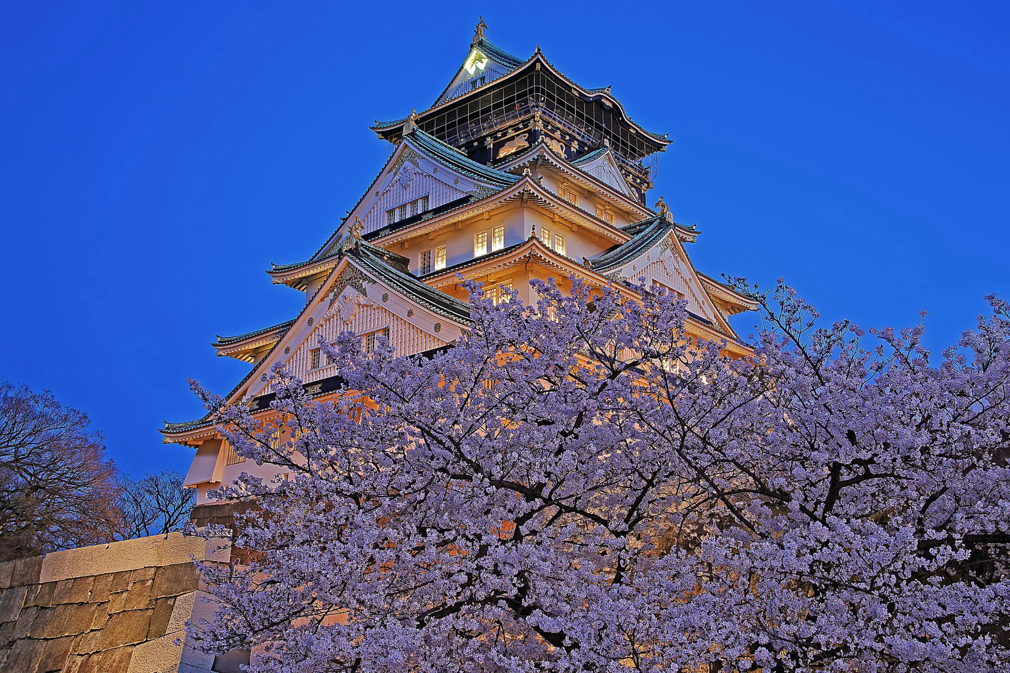 夕暮れの大阪城 No.0000