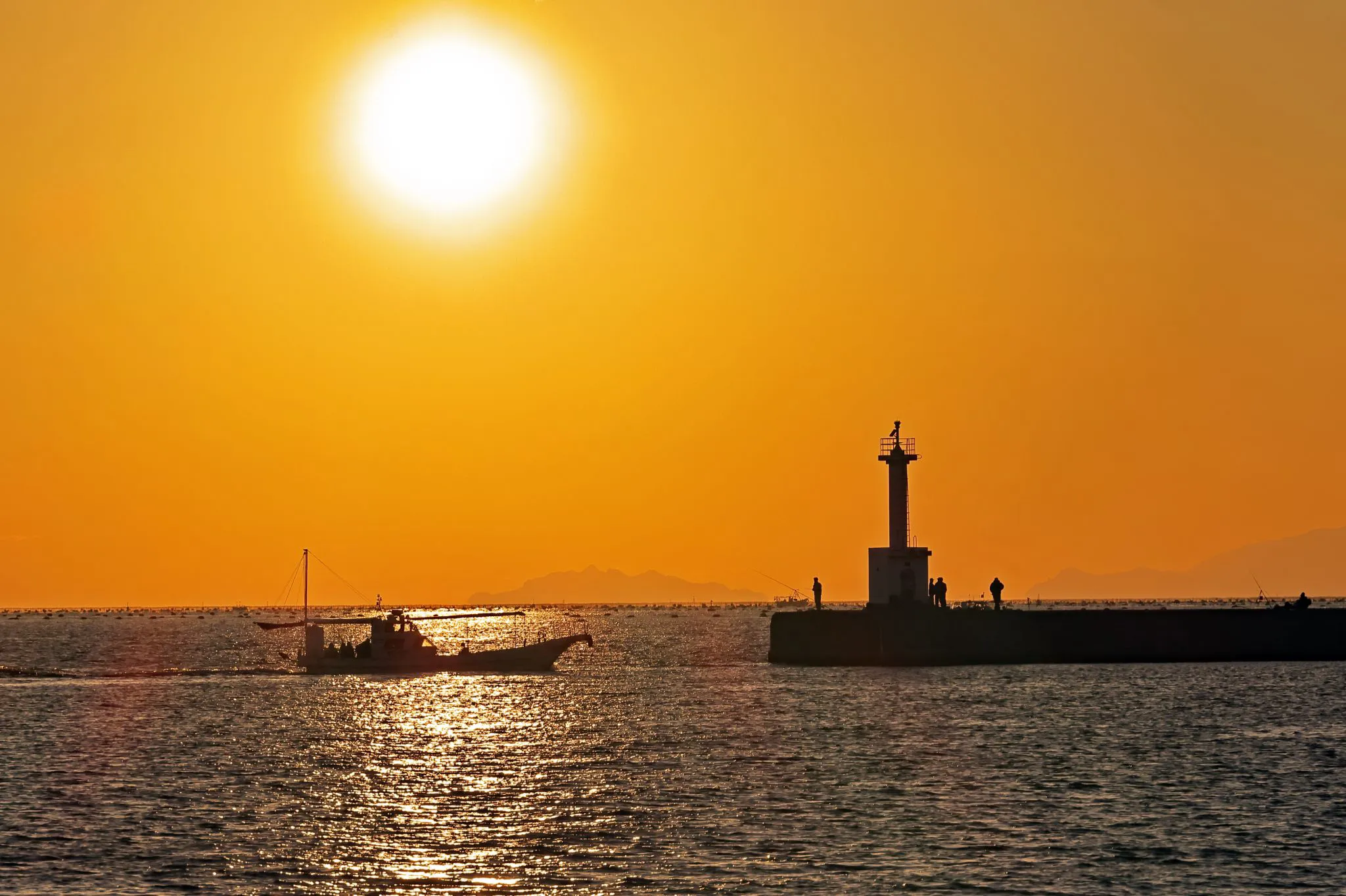 江井ヶ島の夕景 No.0000