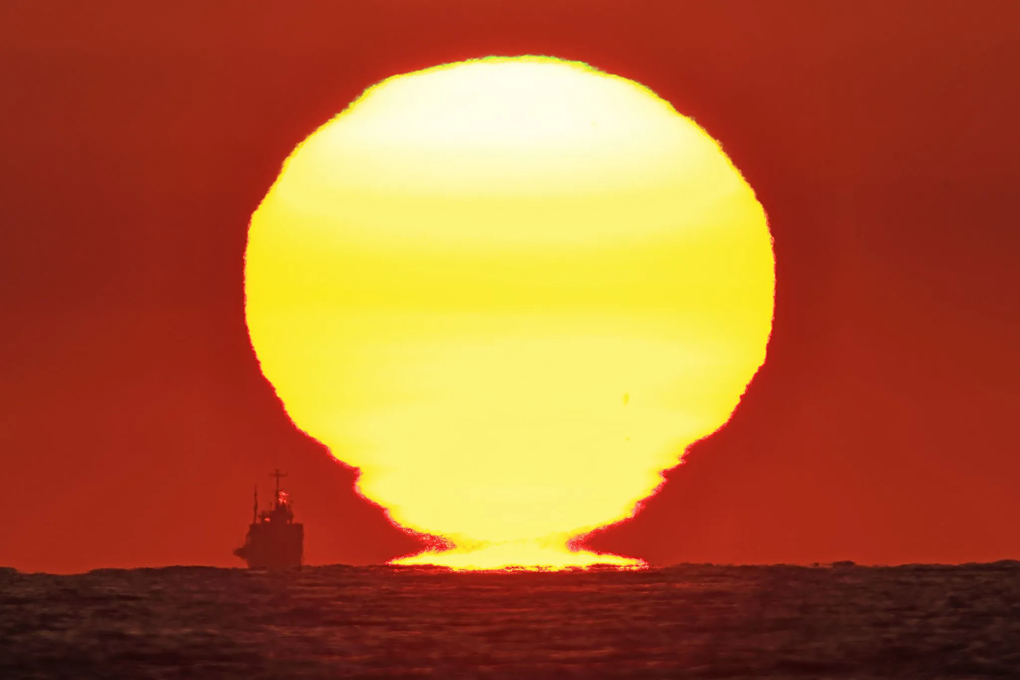 バルーンのような夕日 No.0001