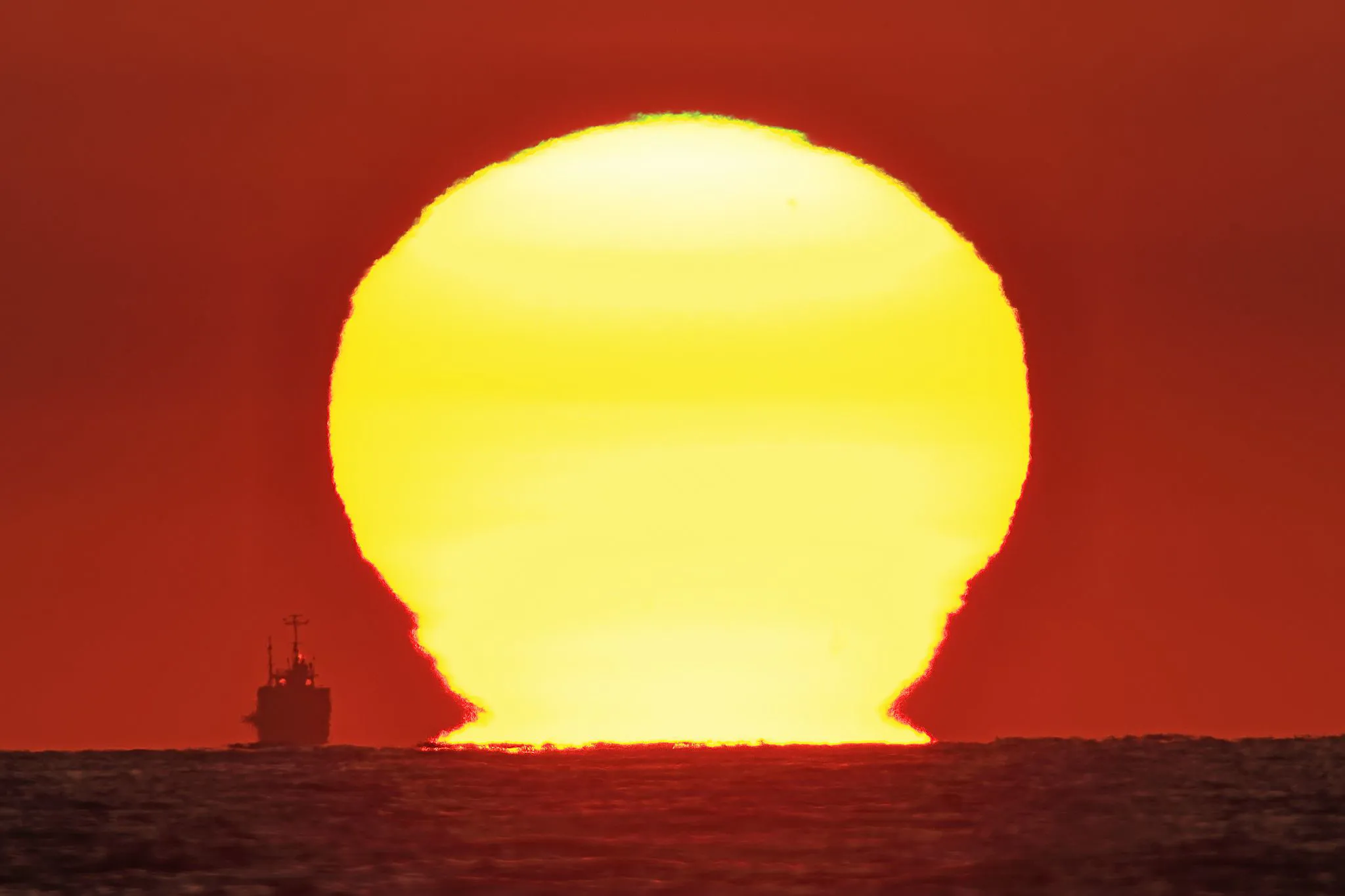 バルーンのような夕日 No.0002