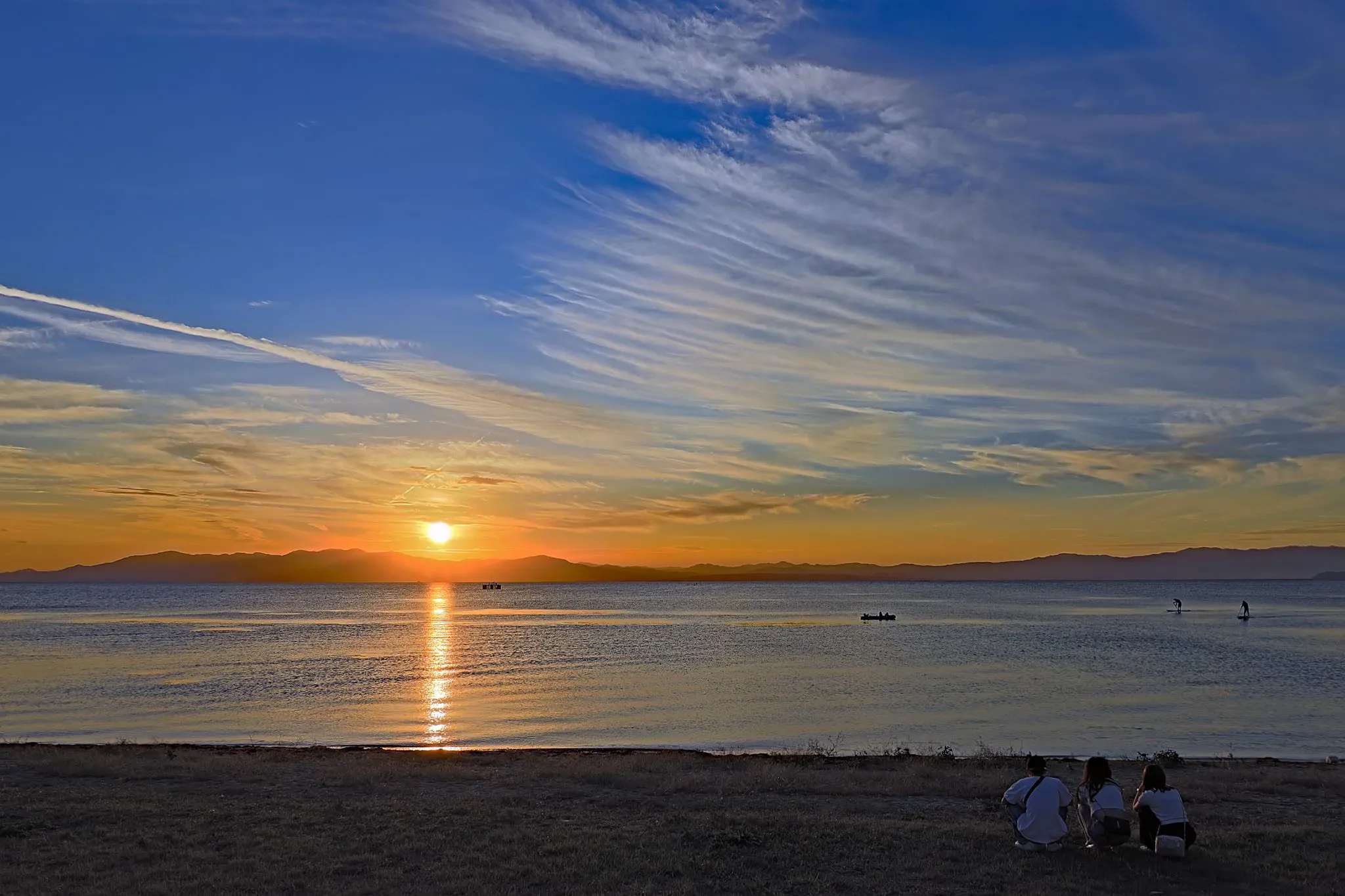 琵琶湖の夕景 No.0000