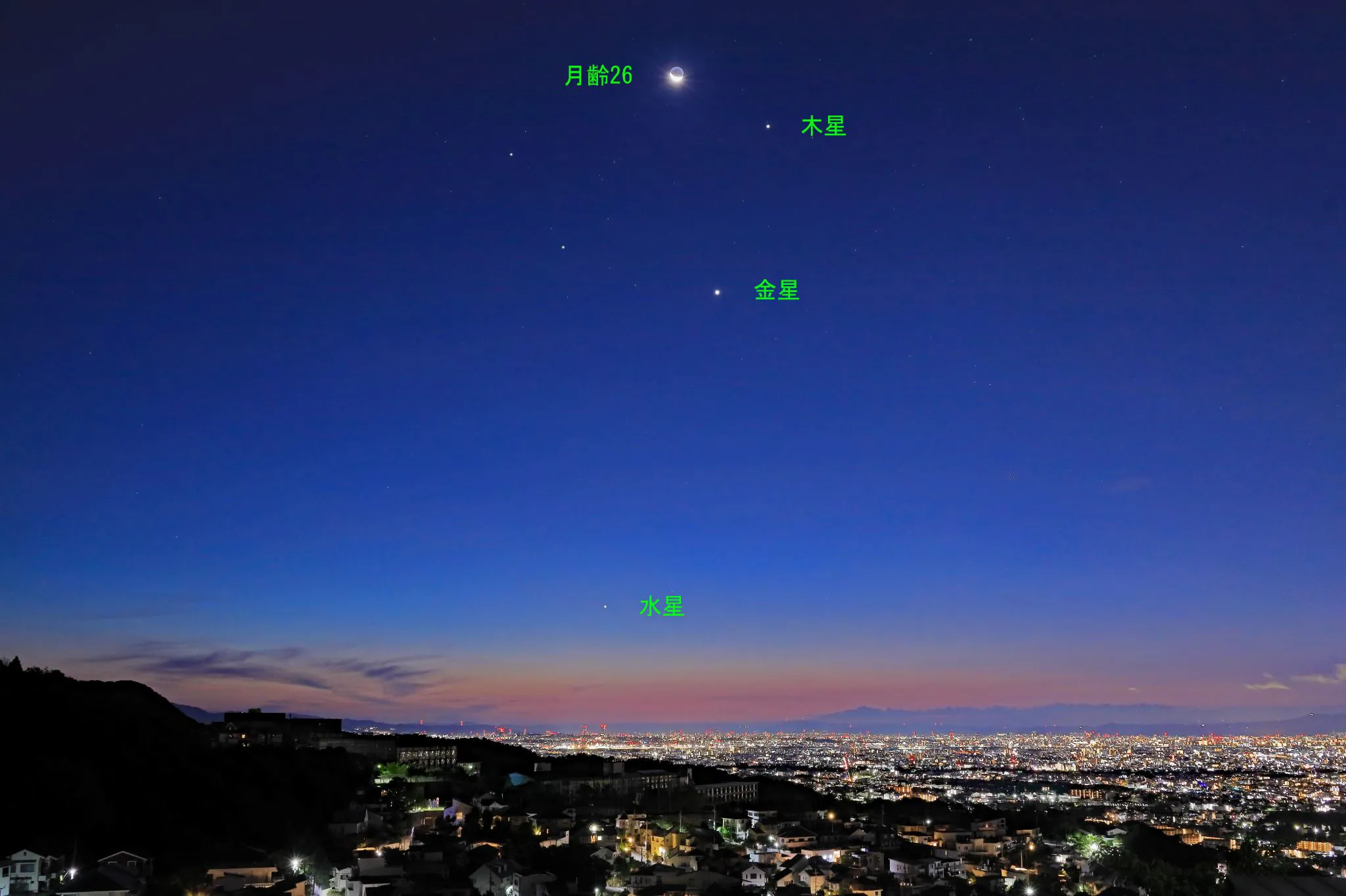 月と木星のランデブー No.0000