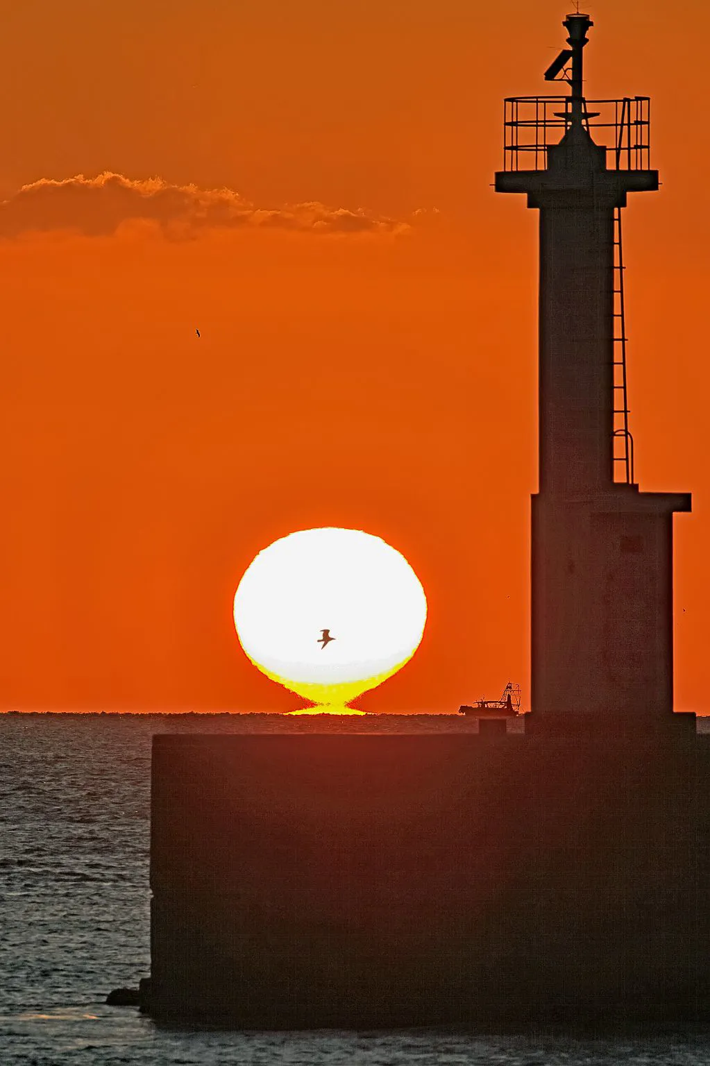 今季初のだるま夕日 No.0000
