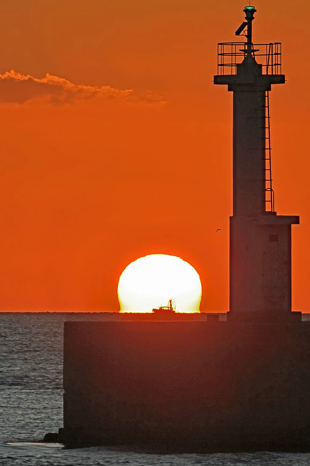 今季初のだるま夕日 No.0002