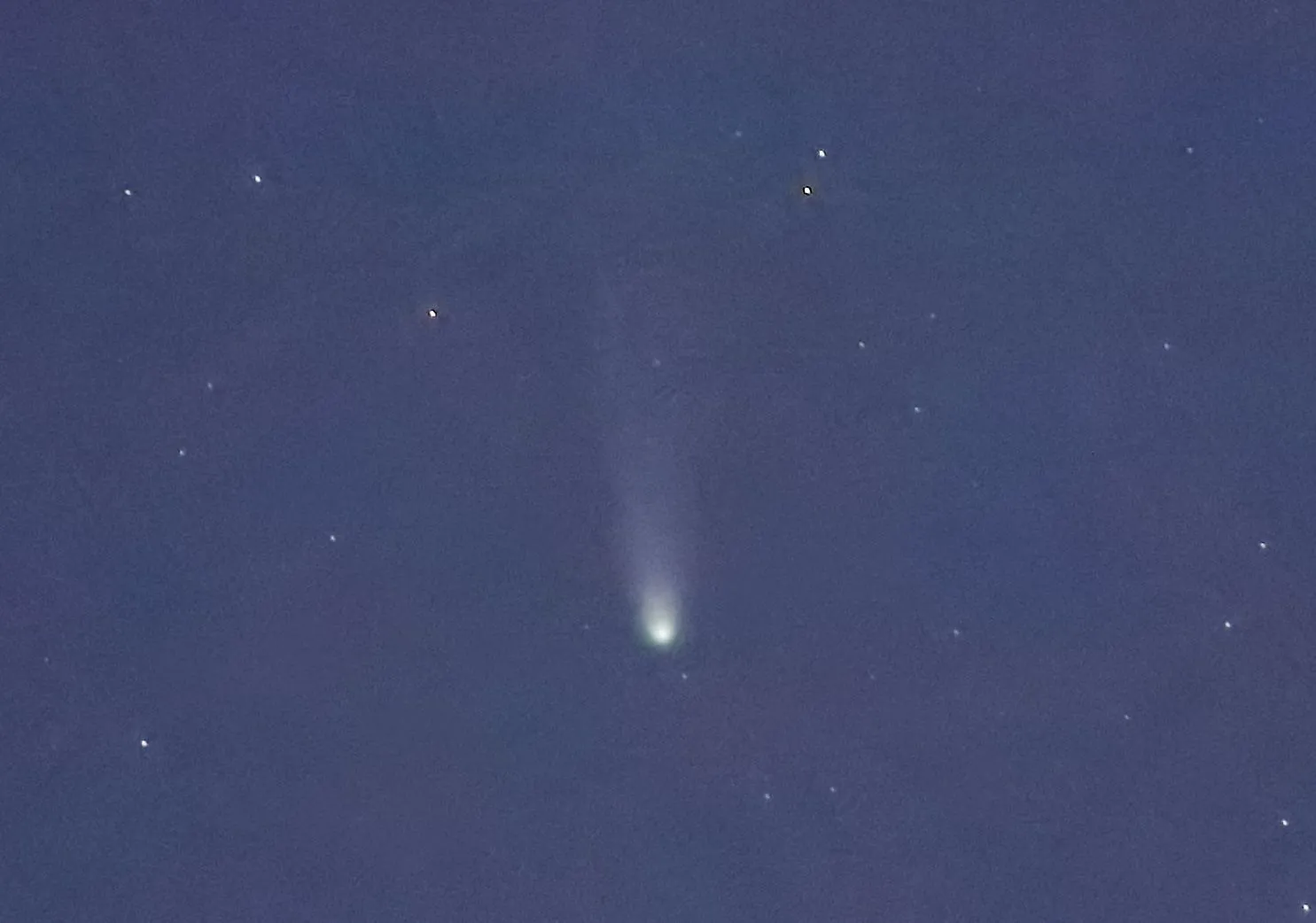 明石海峡大橋とレモン彗星 No.0002