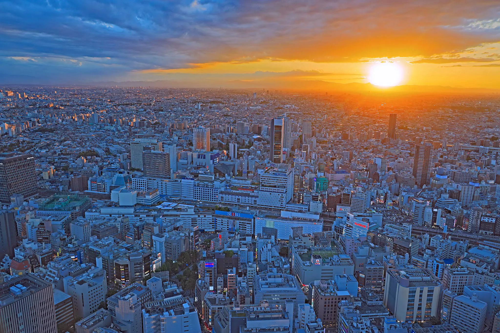 都会の夕景 No.0000