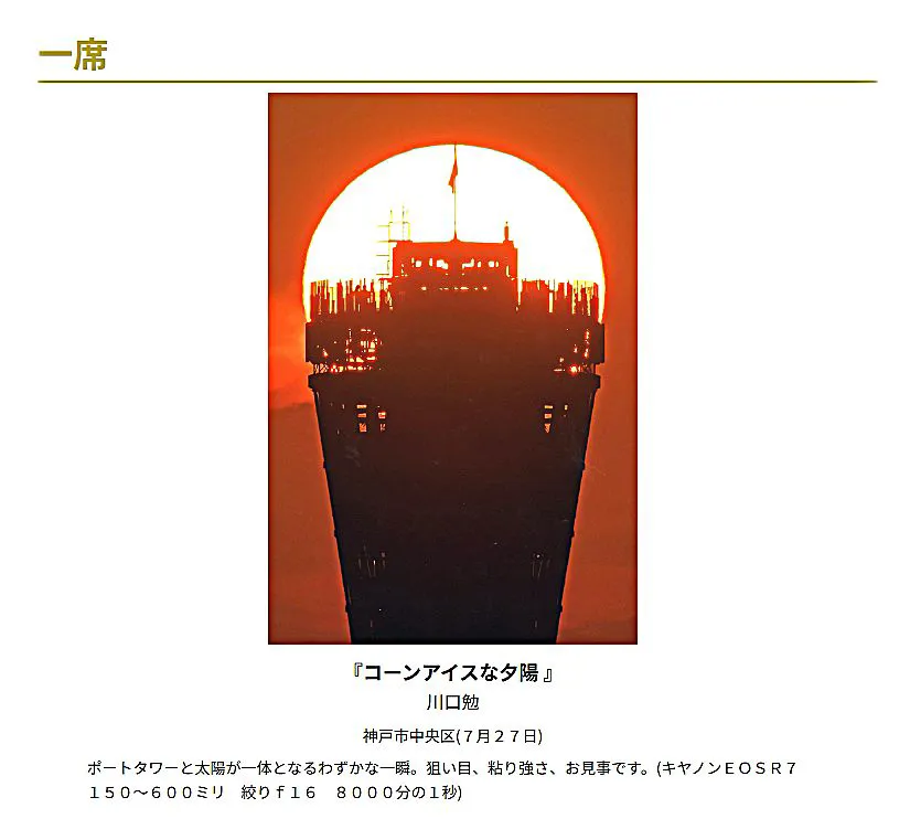 コーンアイスな夕陽 No.0002