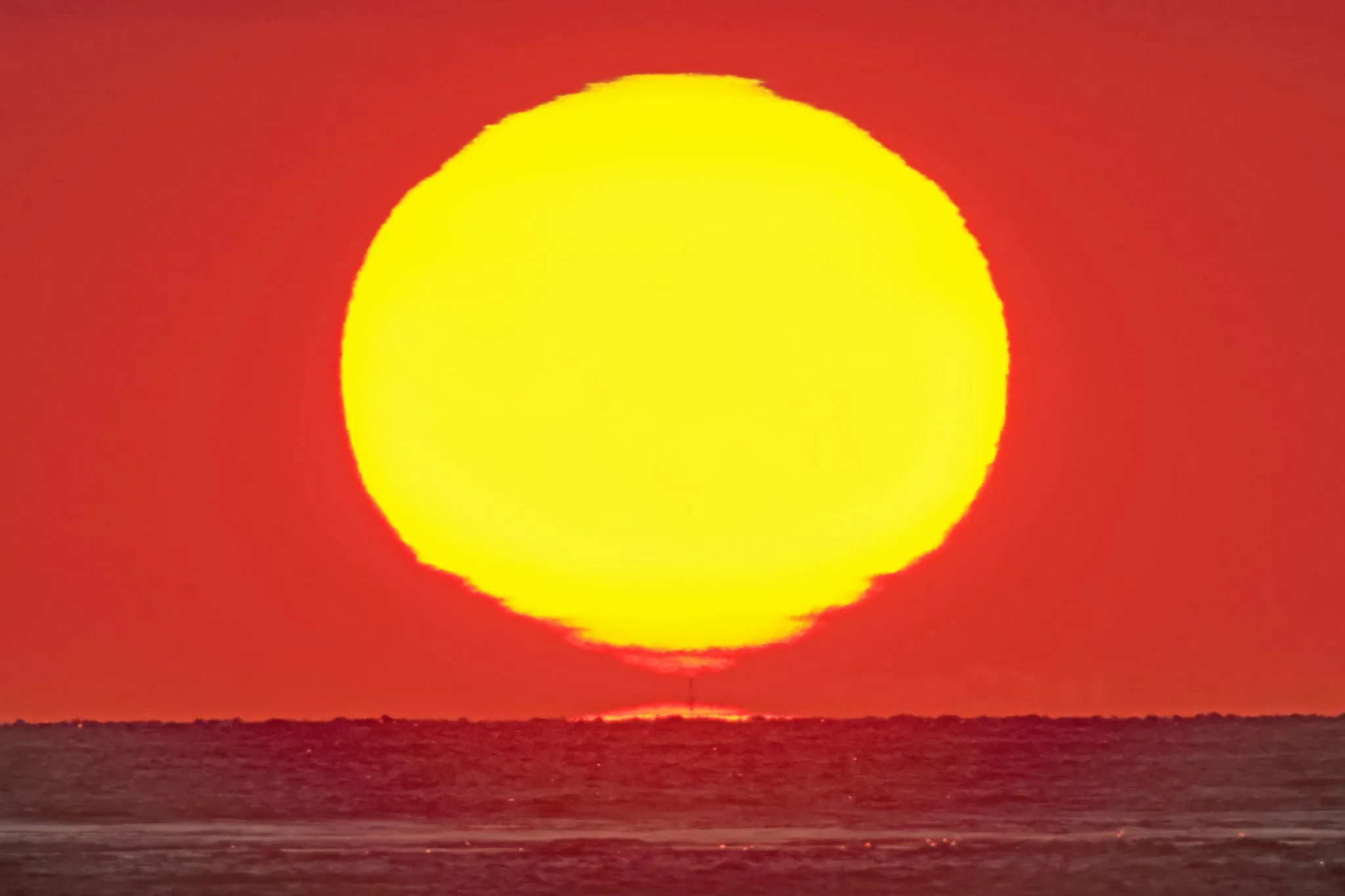 今シーズン初のだるま夕日 No.0000
