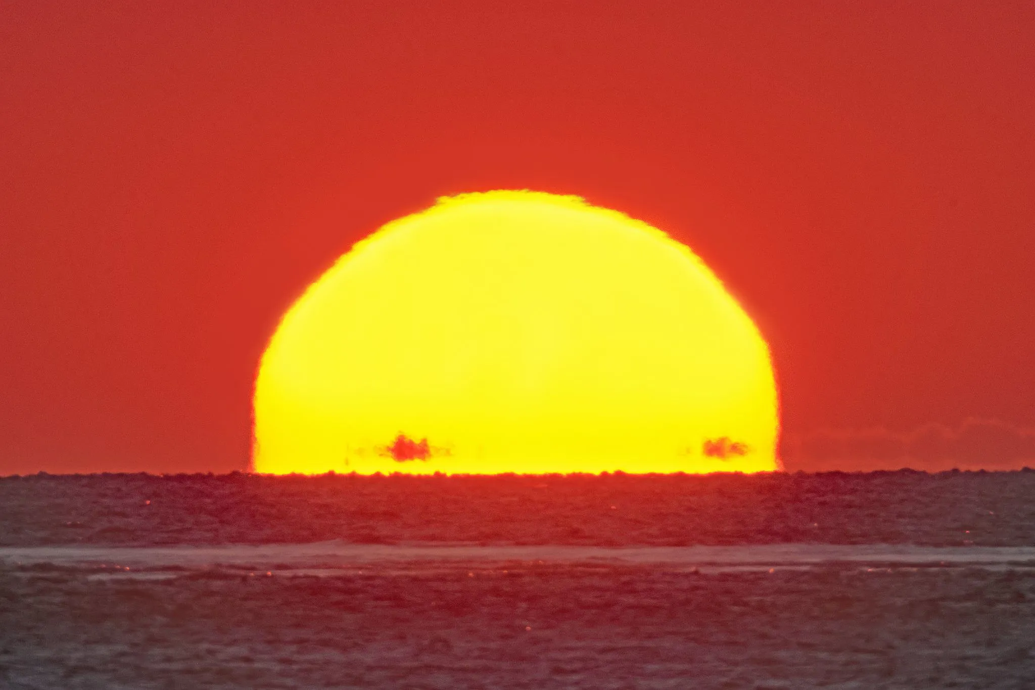 今シーズン初のだるま夕日 No.0003