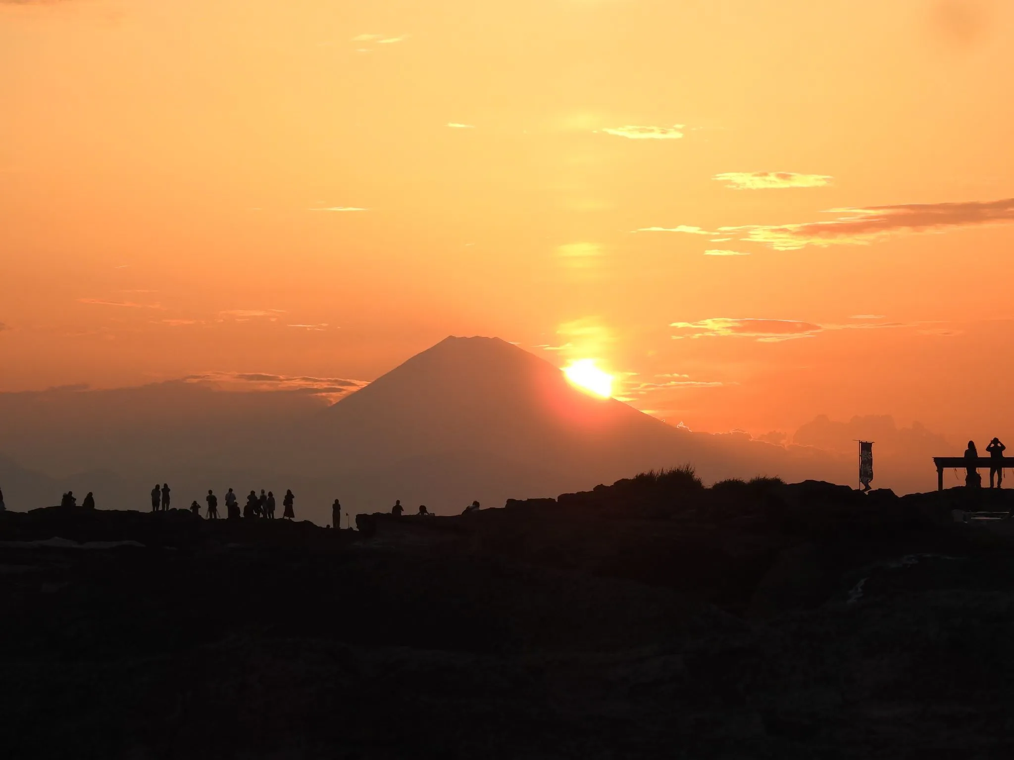 富士山に。　光柱 No.0006