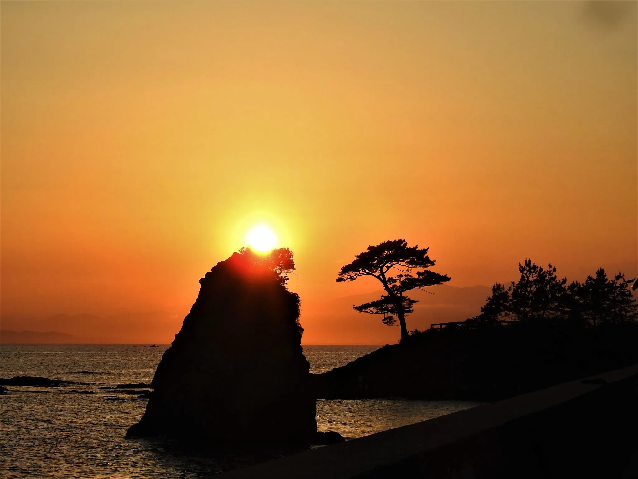 立石公園からの夕日 No.0000