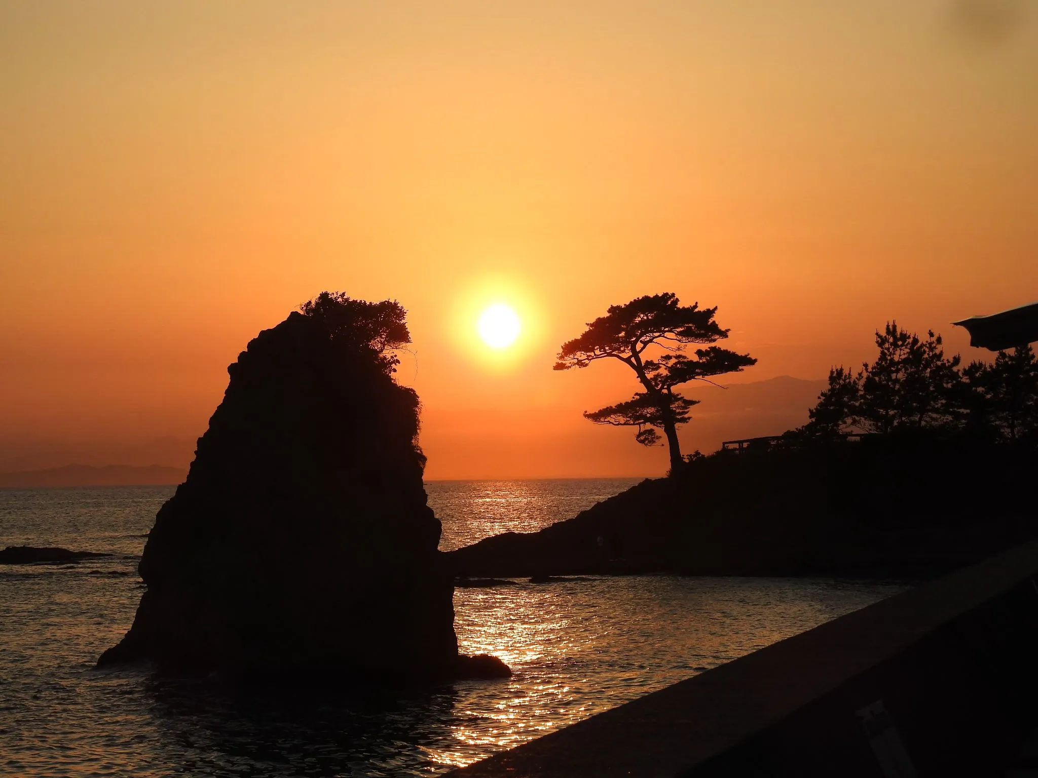 立石公園からの夕日 No.0001