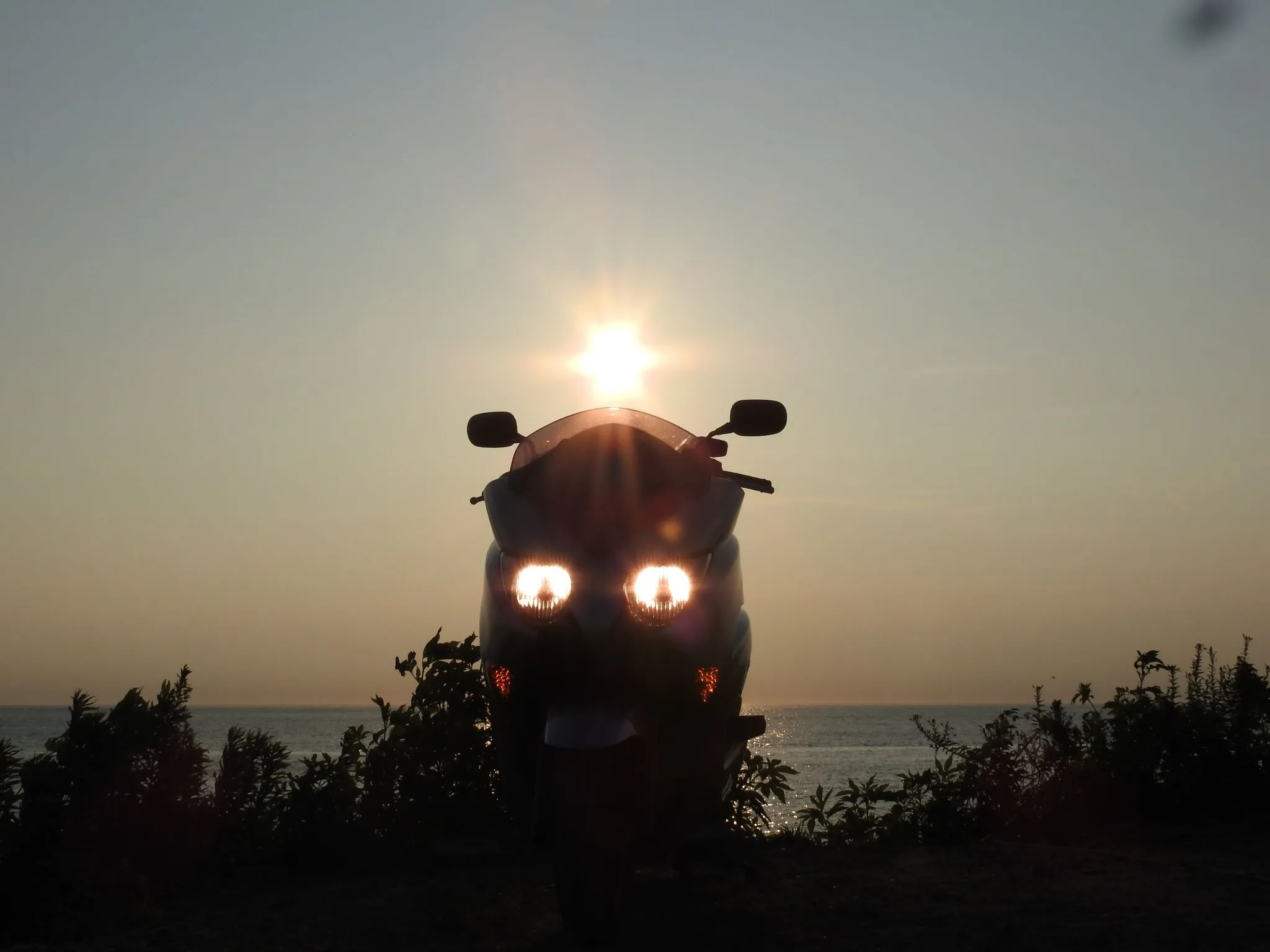 愛車と夕日 No.0000