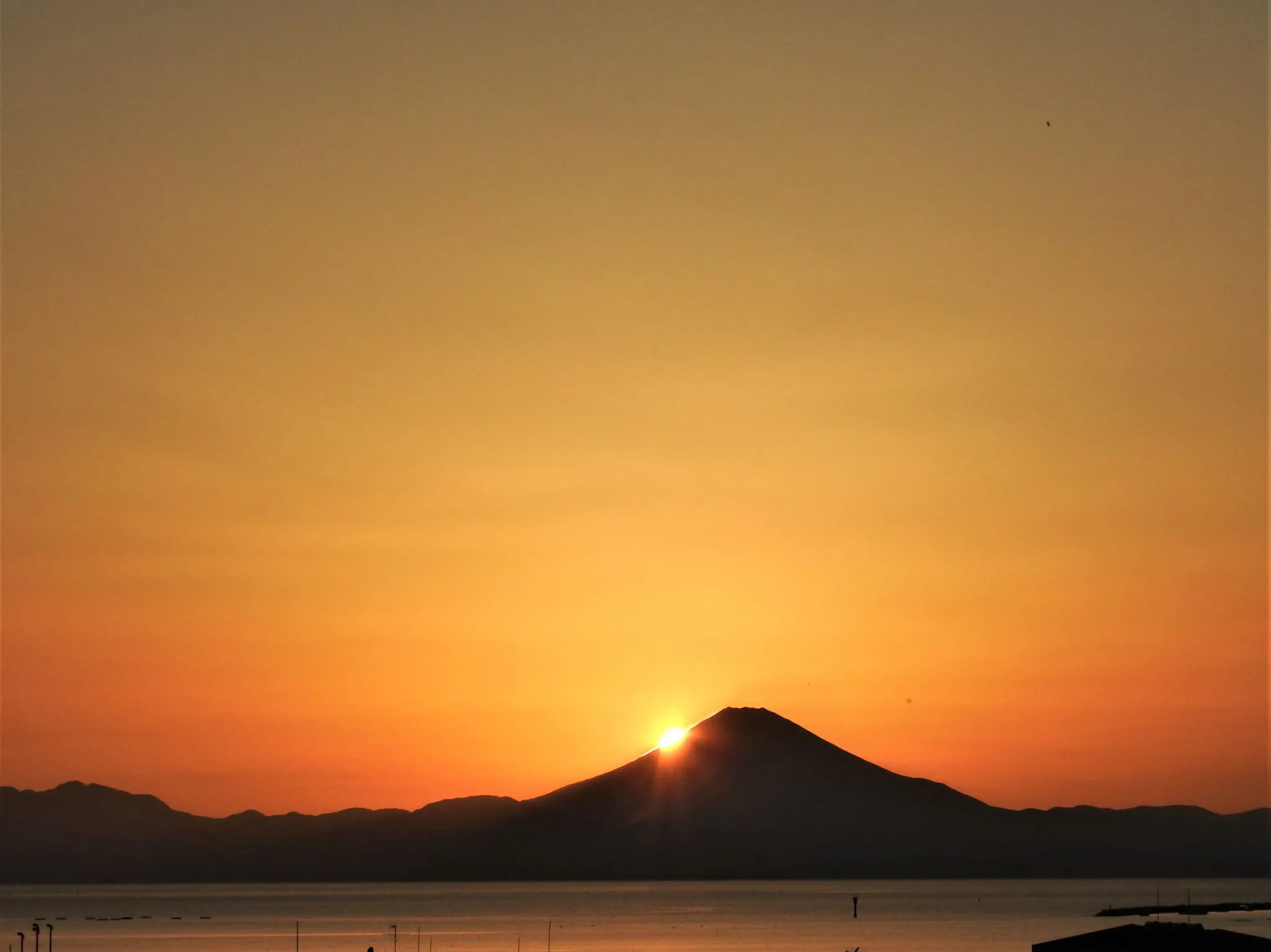 富士山に沈む夕日 No.0000
