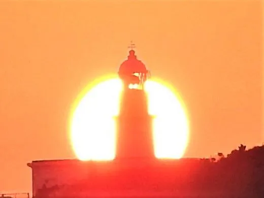 夕日と城ヶ島灯台パート2 No.0000