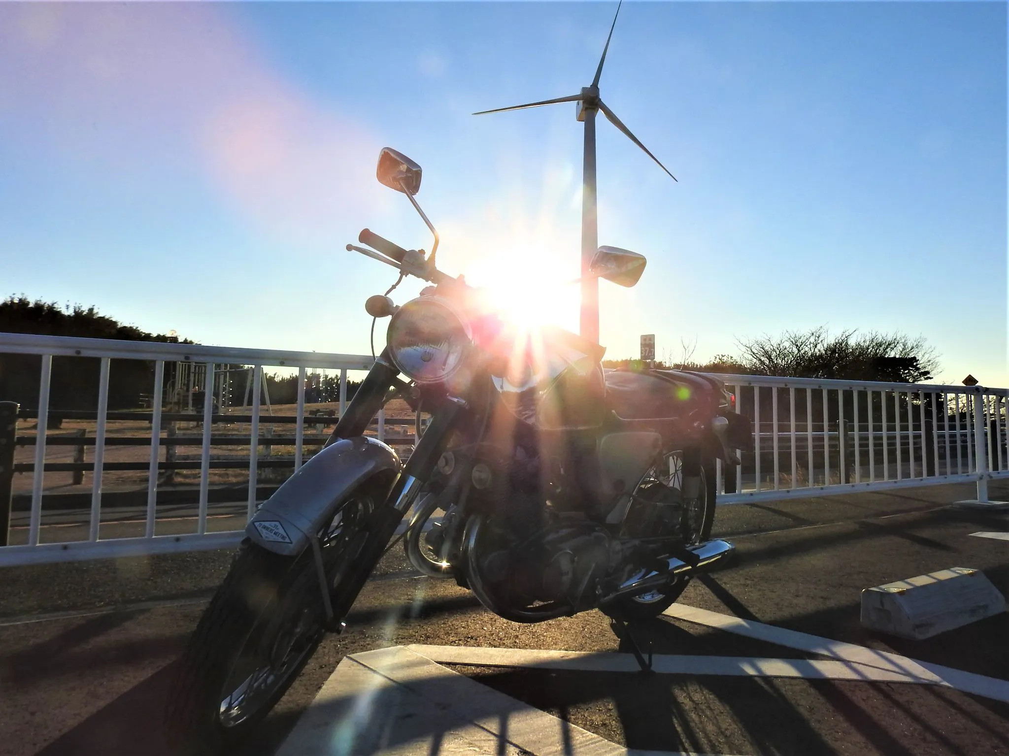 夕日が愛車のコラボ No.0000