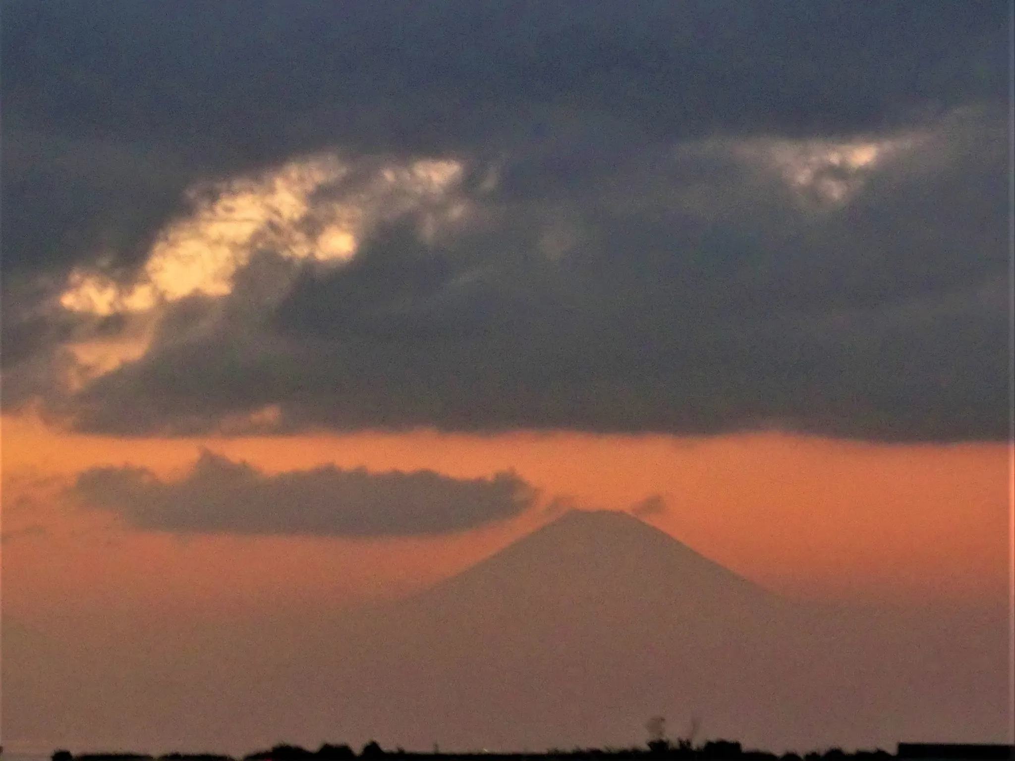 夕焼けと富士山 No.0000